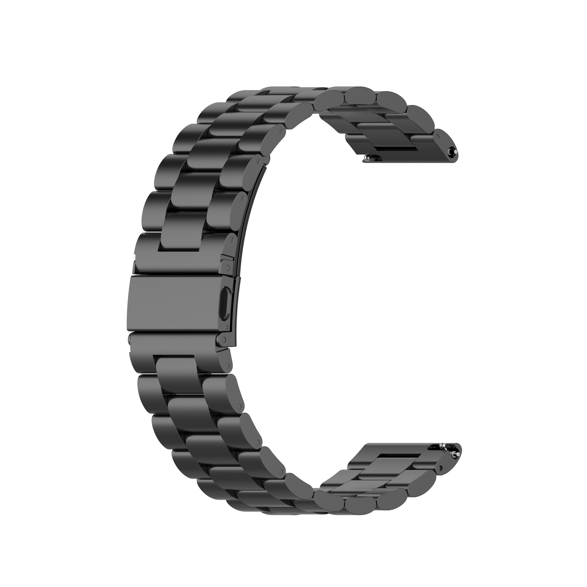 Cinturino a maglie in acciaio con perline per Huawei Watch GT - nero