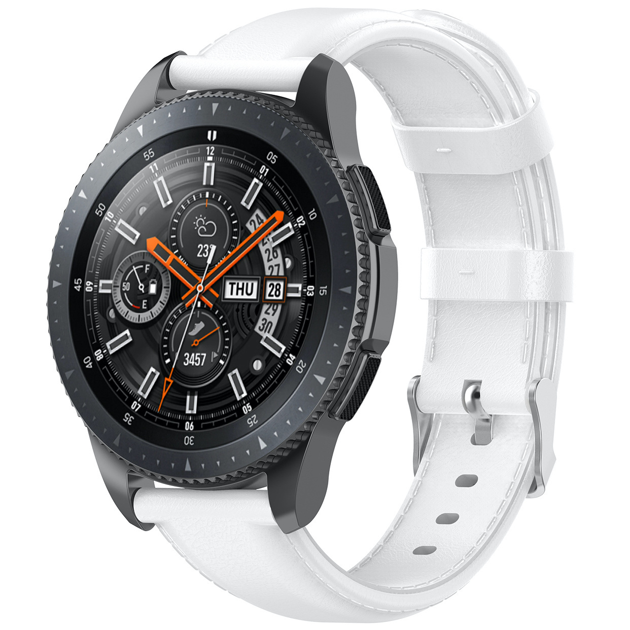 Cinturino in pelle per Huawei Watch GT - bianco