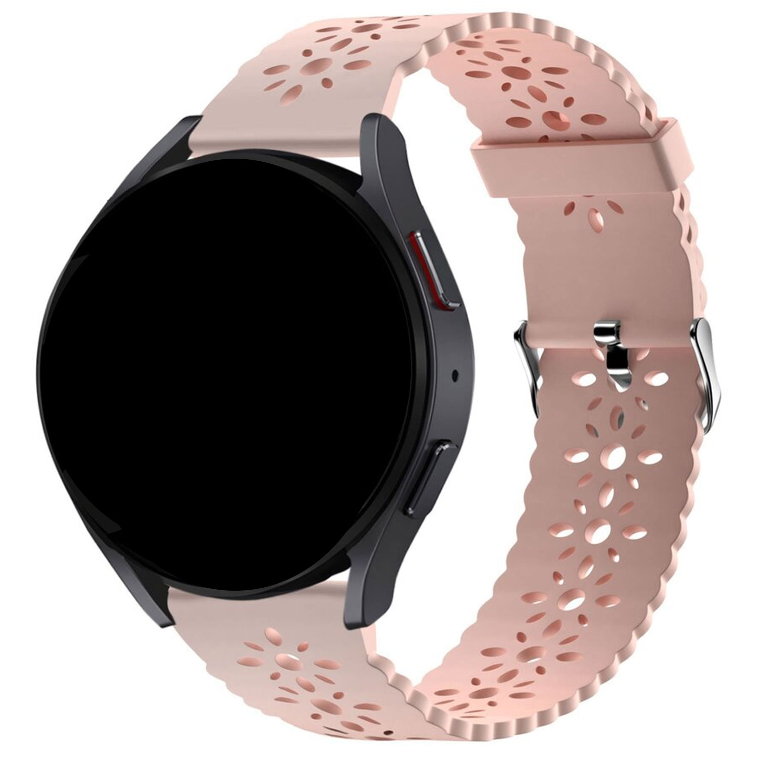 Cinturino in silicone brillante per Samsung Galaxy Watch 4 Classic - rosa