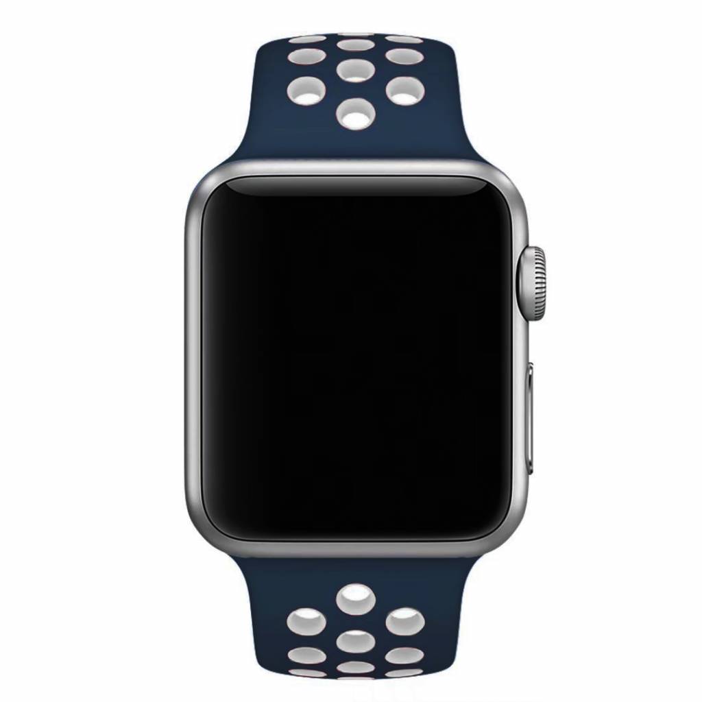Cinturino doppio sport per Apple Watch - blu bianco