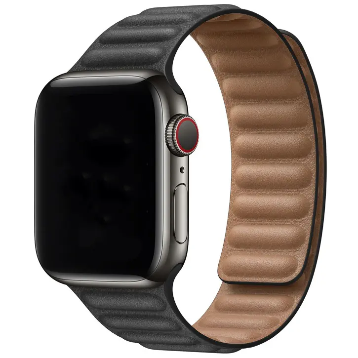 Cinturino singolo in pelle per Apple Watch - nero