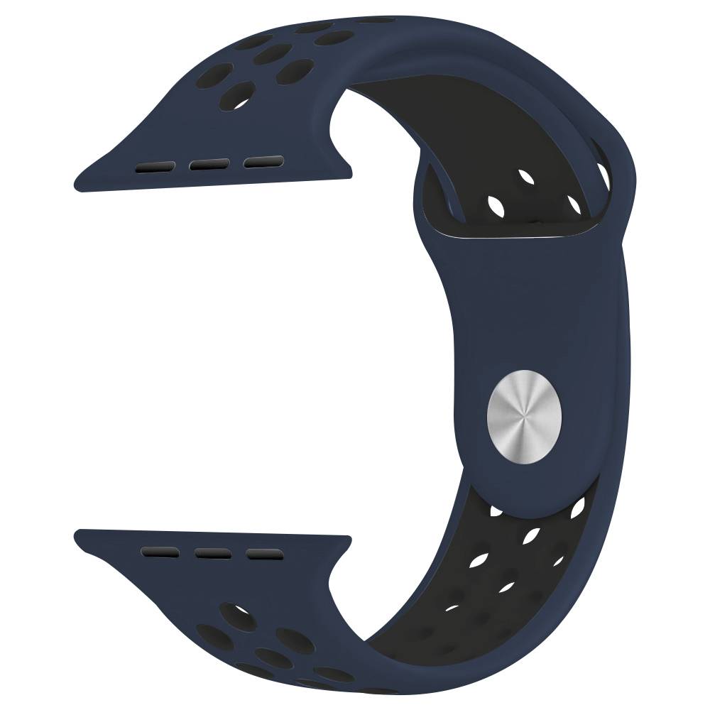 Cinturino doppio sport per Apple Watch - blu notte nero