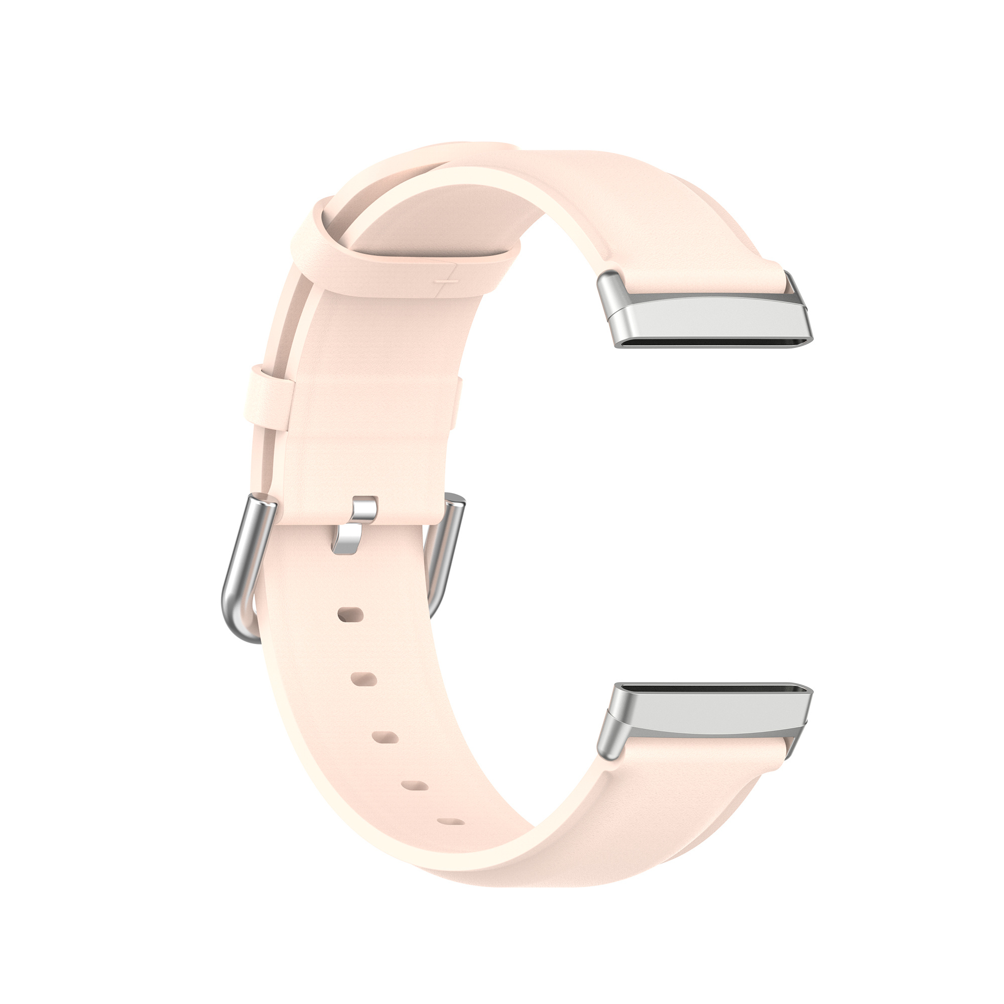 Cinturino in pelle per Fitbit Versa 3 / Sense - rosa