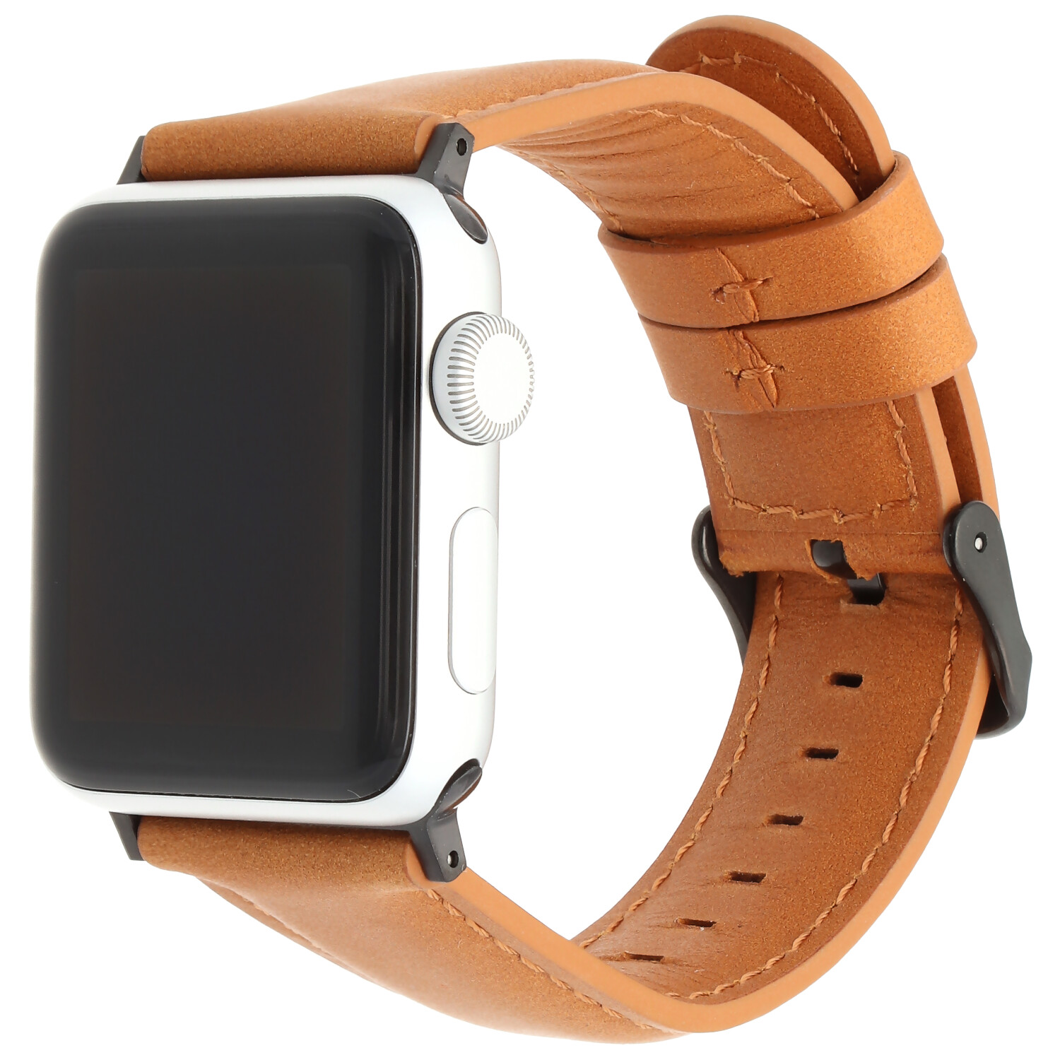 Cinturino in vera pelle per Apple Watch - marrone chiaro