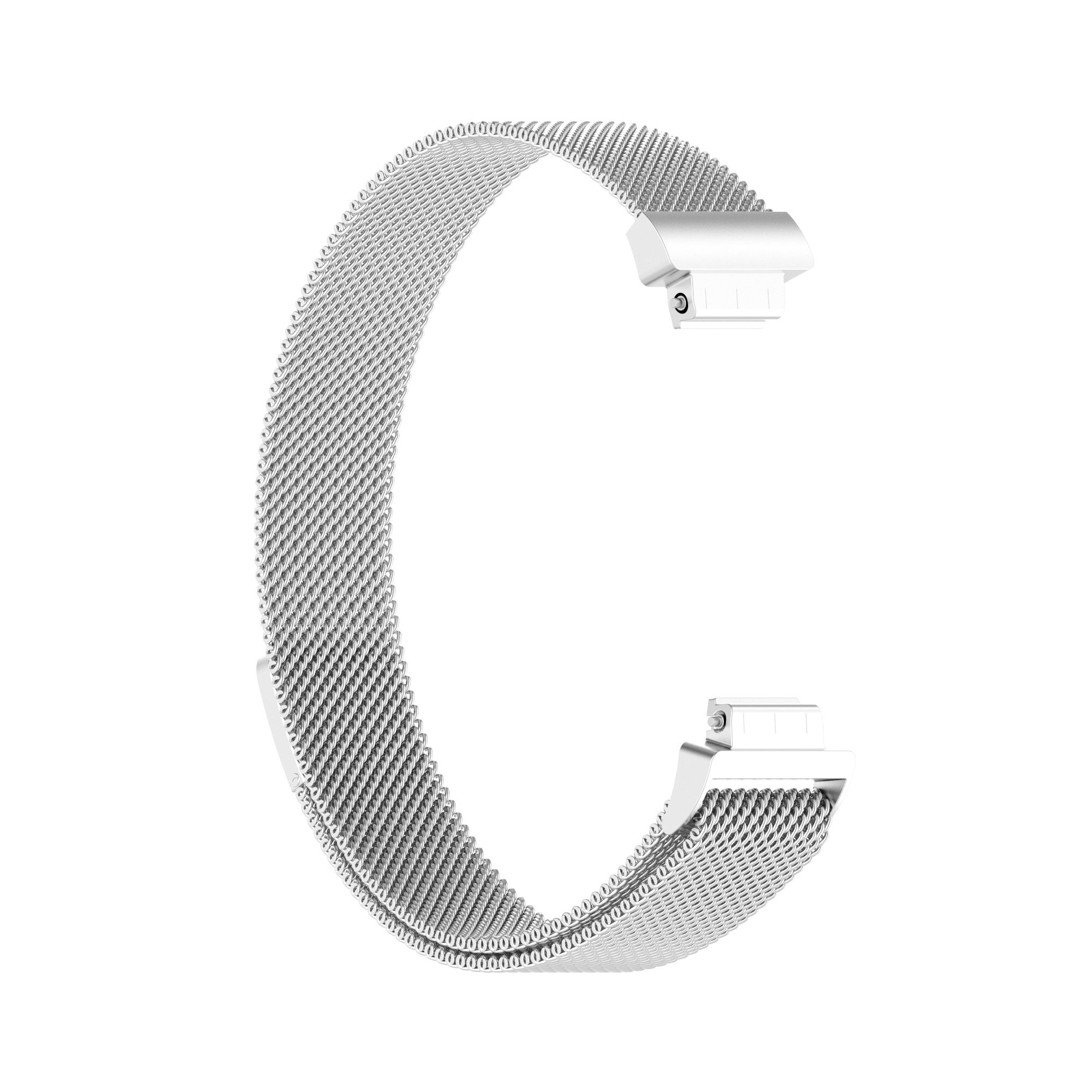 Cinturino loop in maglia milanese per Fitbit Inspire 2 - argento