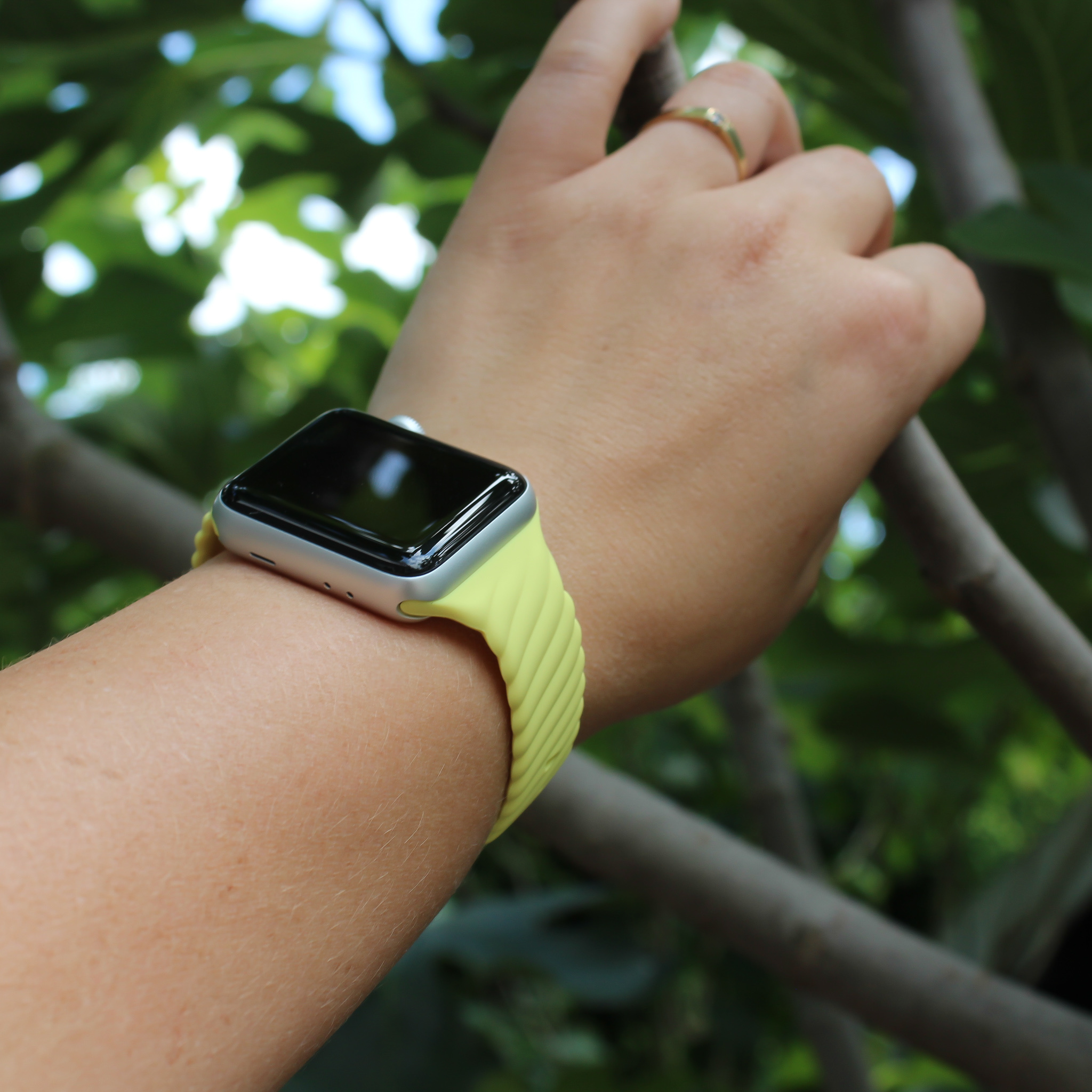 Cinturino sport swirl per Apple Watch - gialla