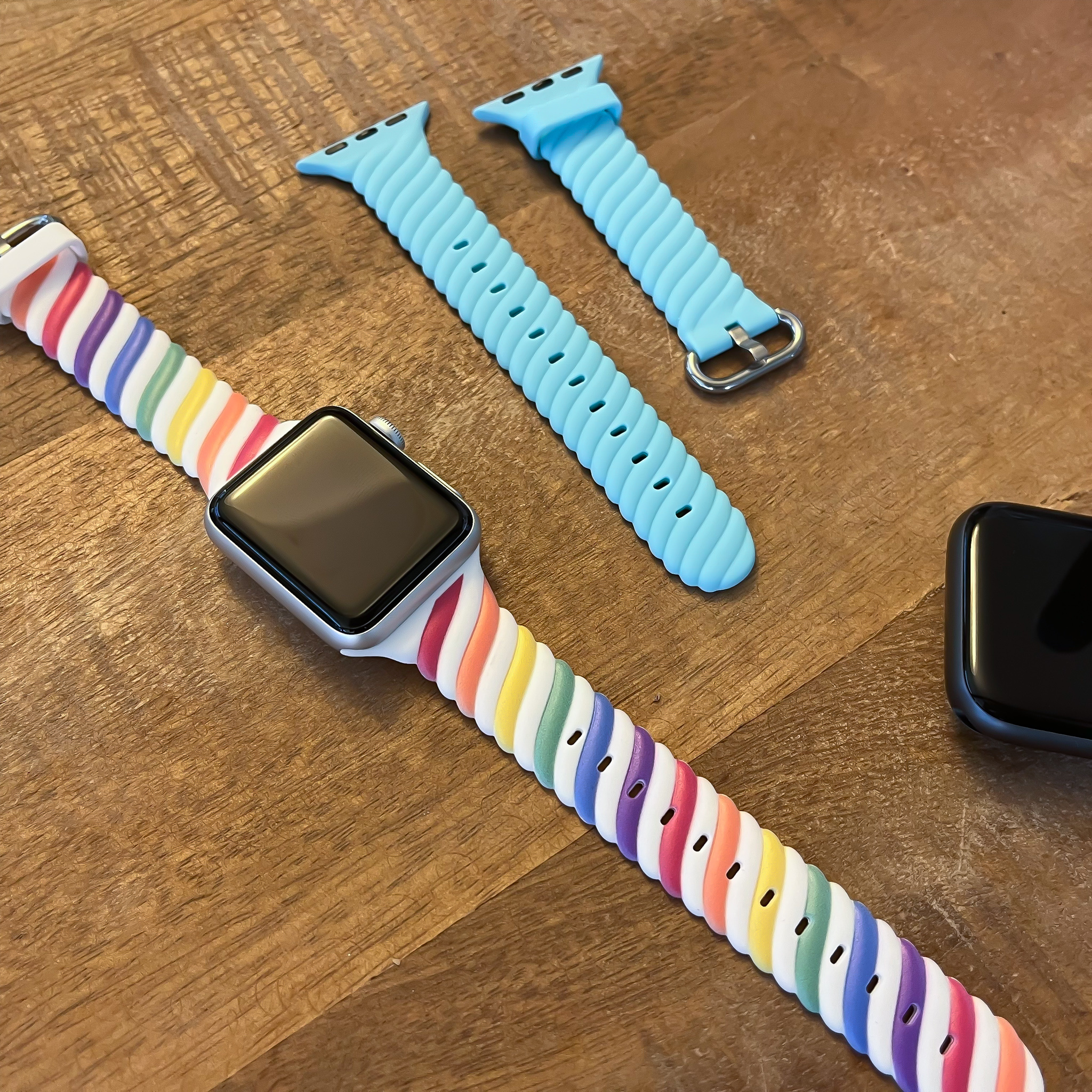 Cinturino sport swirl per Apple Watch - bianco colorato