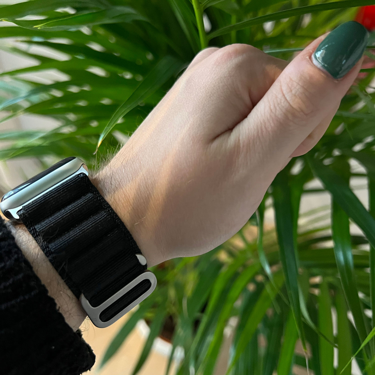 Cinturino Alpine in nylon per Apple Watch - nero