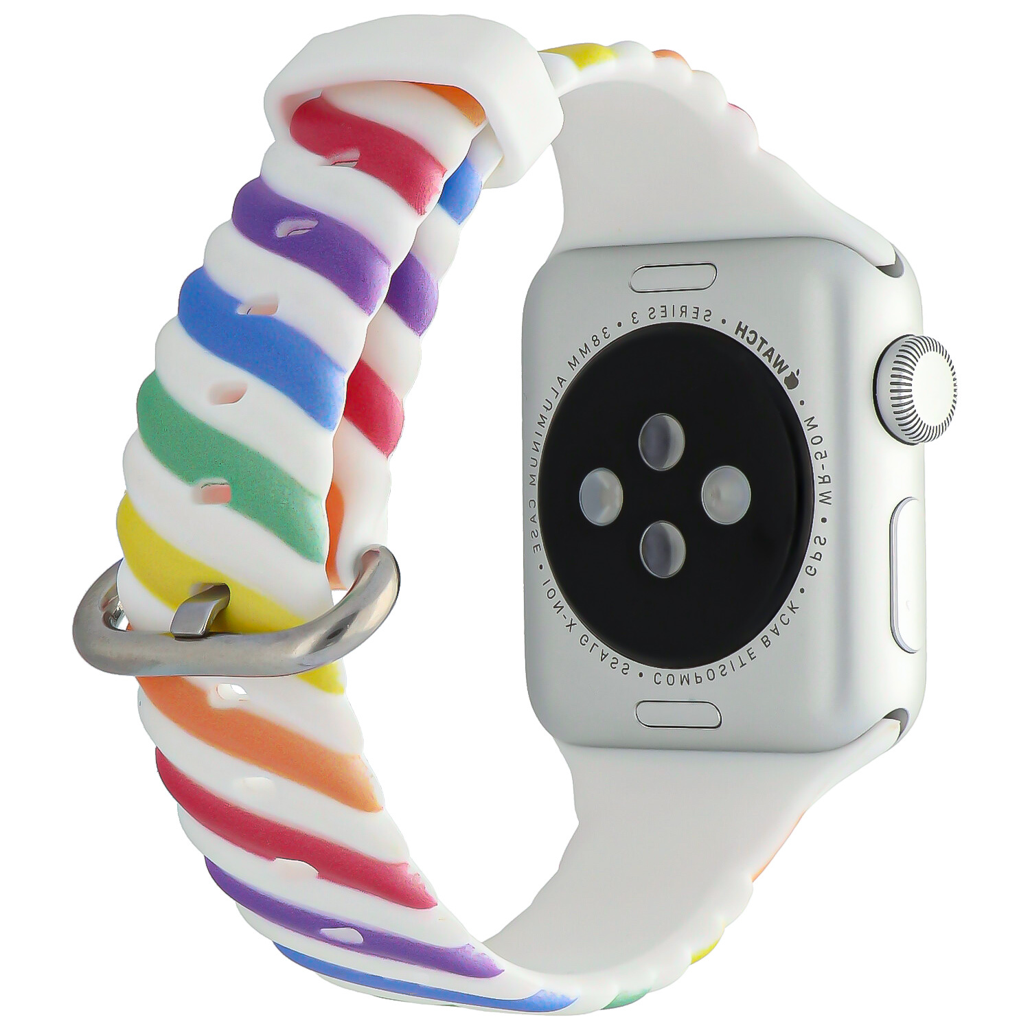 Cinturino sport swirl per Apple Watch - bianco colorato