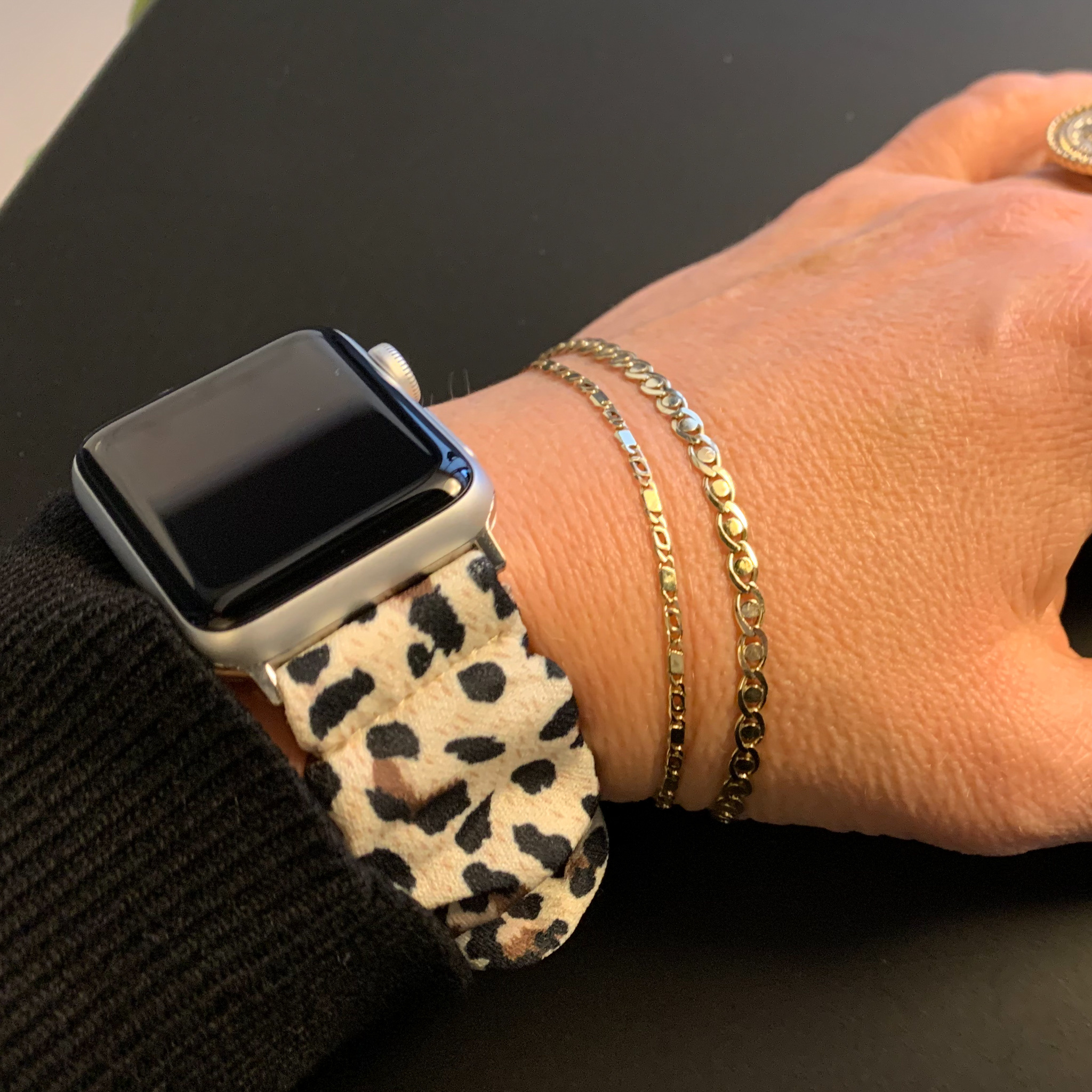 Cinturino elastico in nylon per Apple Watch - pantera