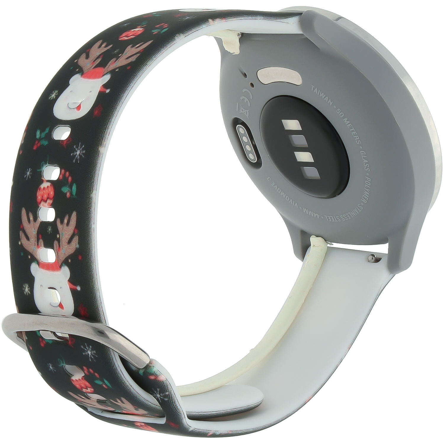 Cinturino sport con stampa per Huawei Watch - renna di Natale
