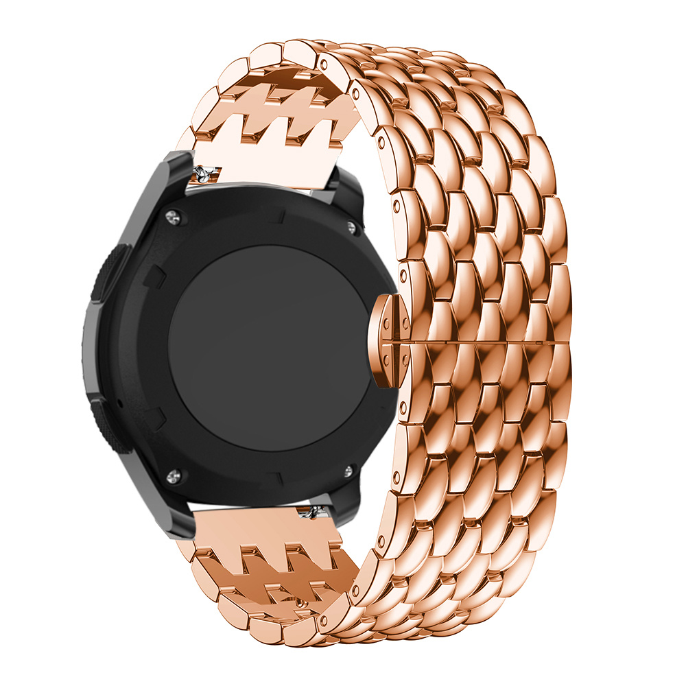 Cinturino a maglie in acciaio con drago per Samsung Galaxy Watch - oro rosa