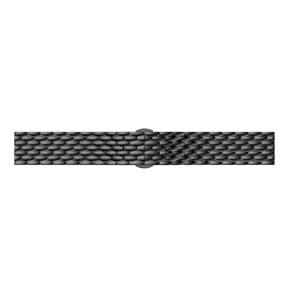 Cinturino a maglie in acciaio con drago per Huawei GT - nero