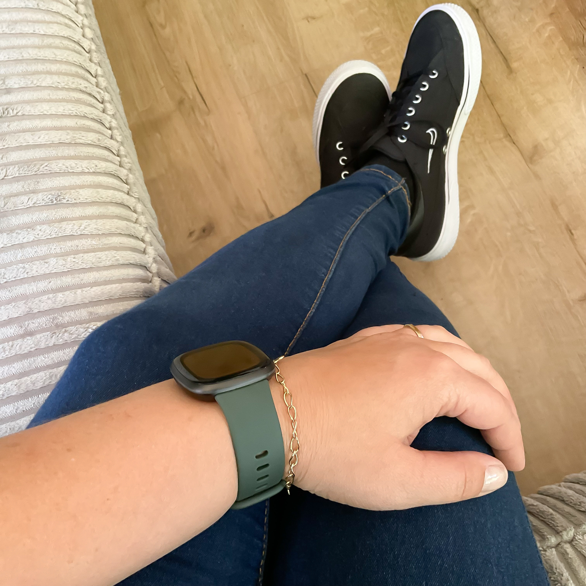 Cinturino sport per Fitbit Versa 3 / Sense - verde