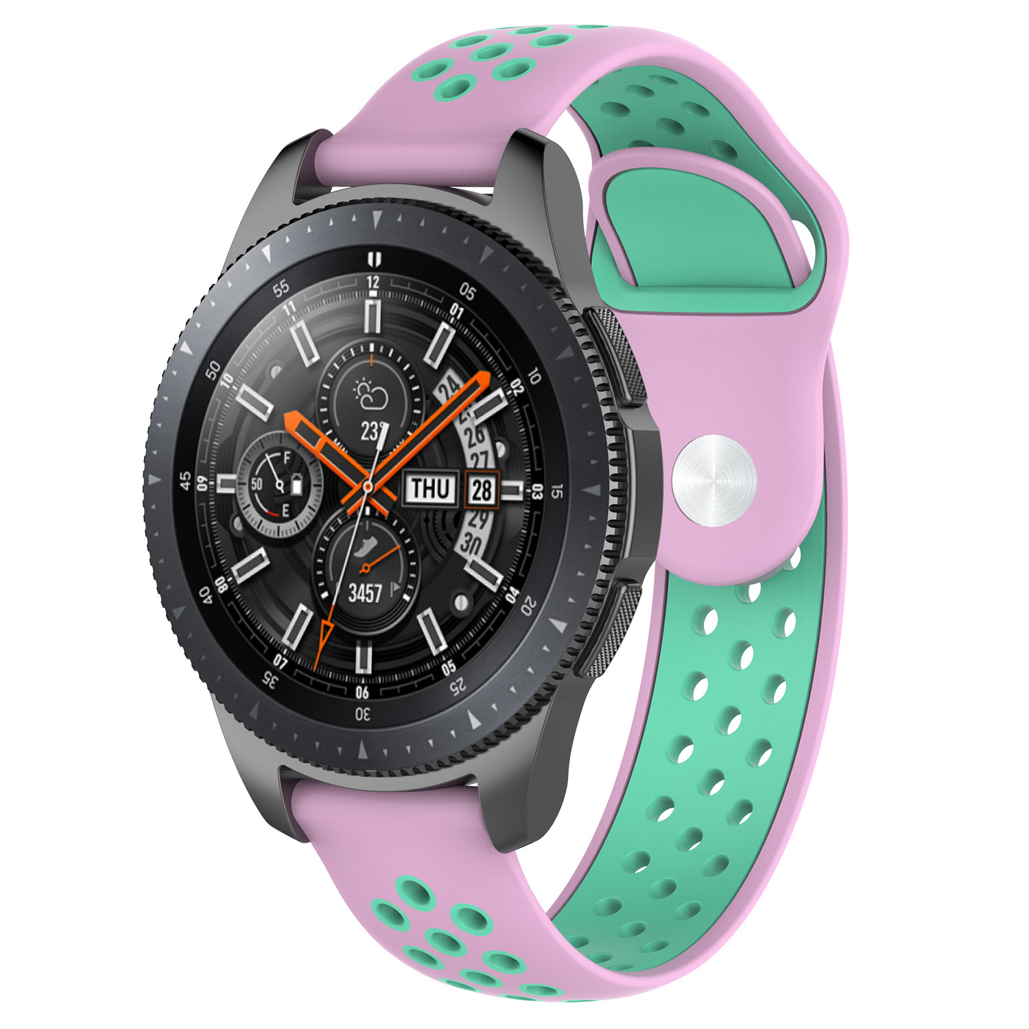 Cinturino doppio sport per Samsung Galaxy Watch - rosa verde acqua