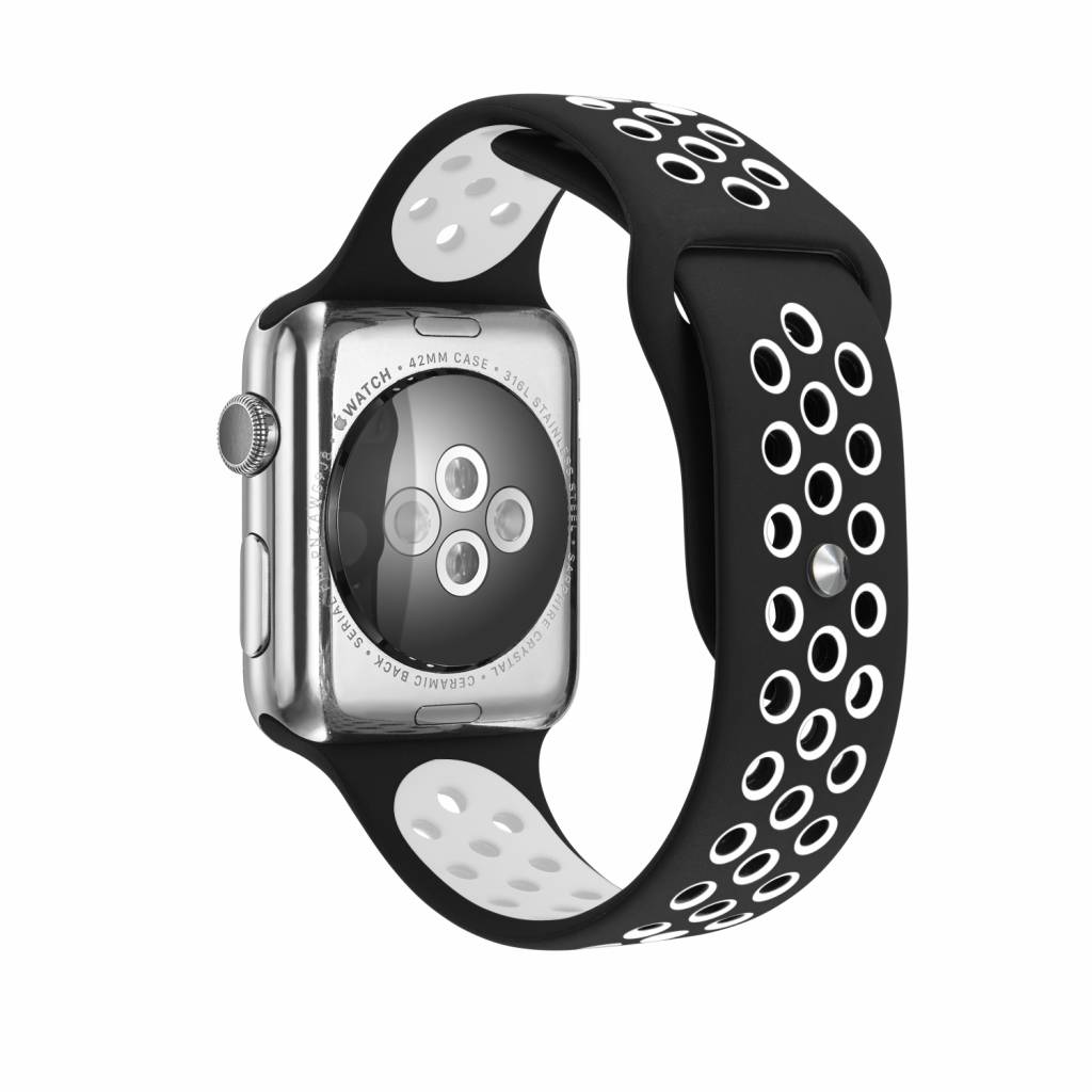 Cinturino doppio sport per Apple Watch - nero bianco