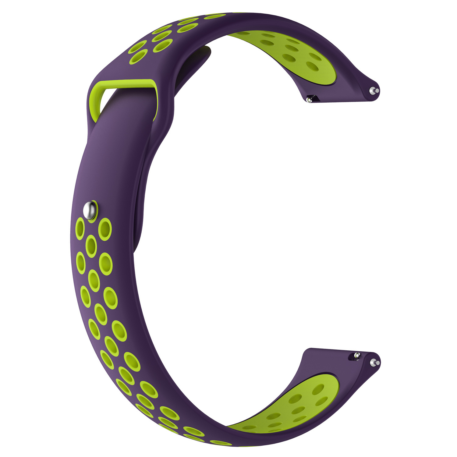 Cinturino doppio sport per Polar Ignite - viola verde