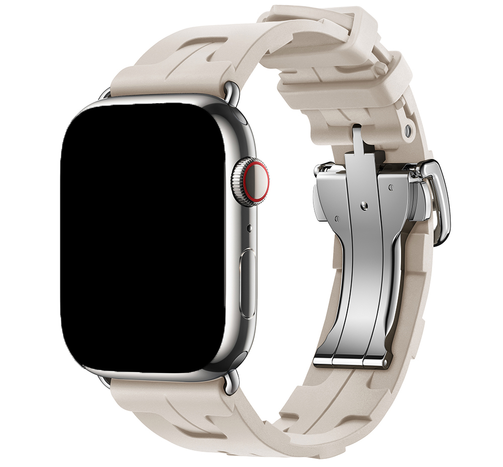 Cinturino sport Hermès simple tour kilim Apple Watch - galassia