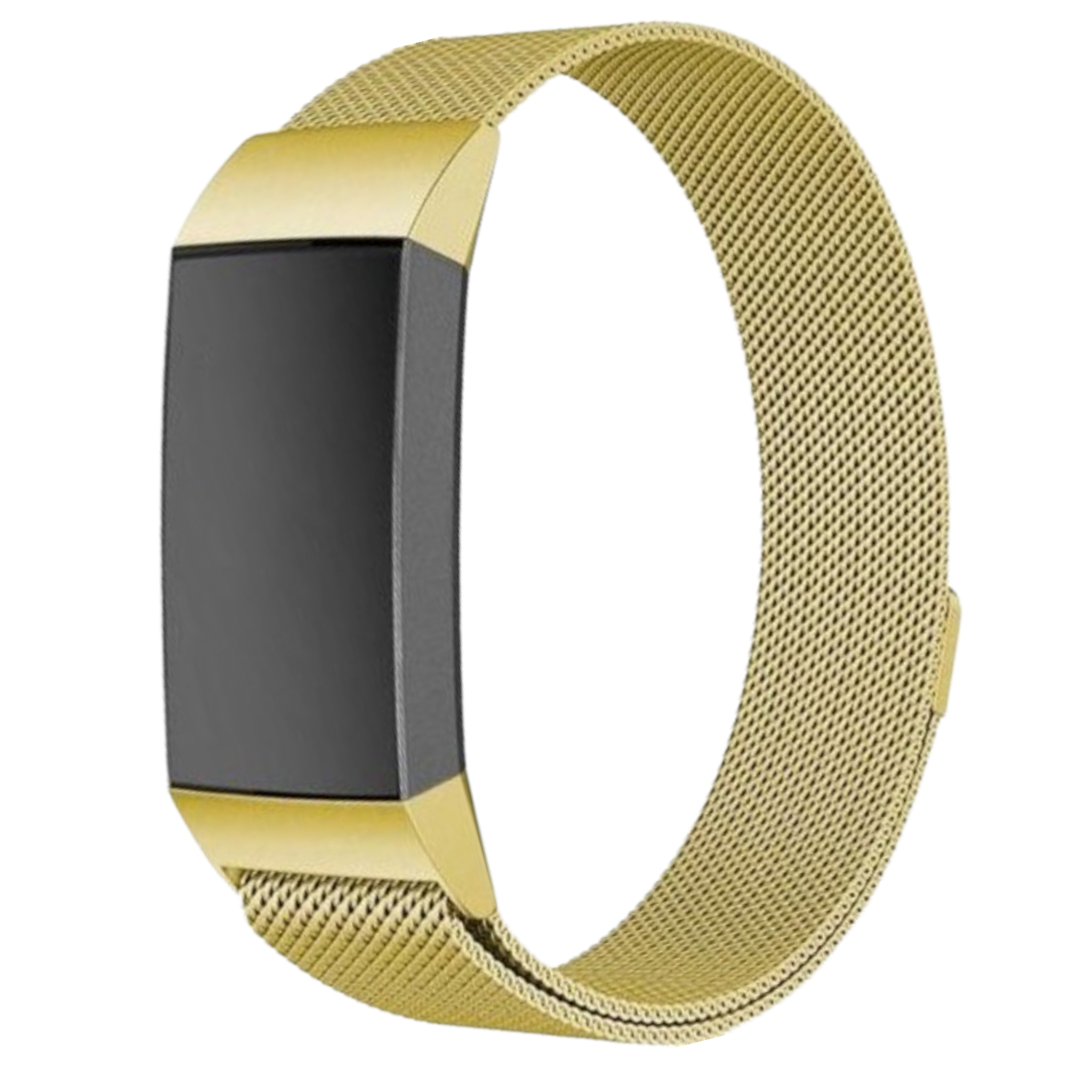 Cinturino loop in maglia milanese per Fitbit Charge 3 & 4 - oro