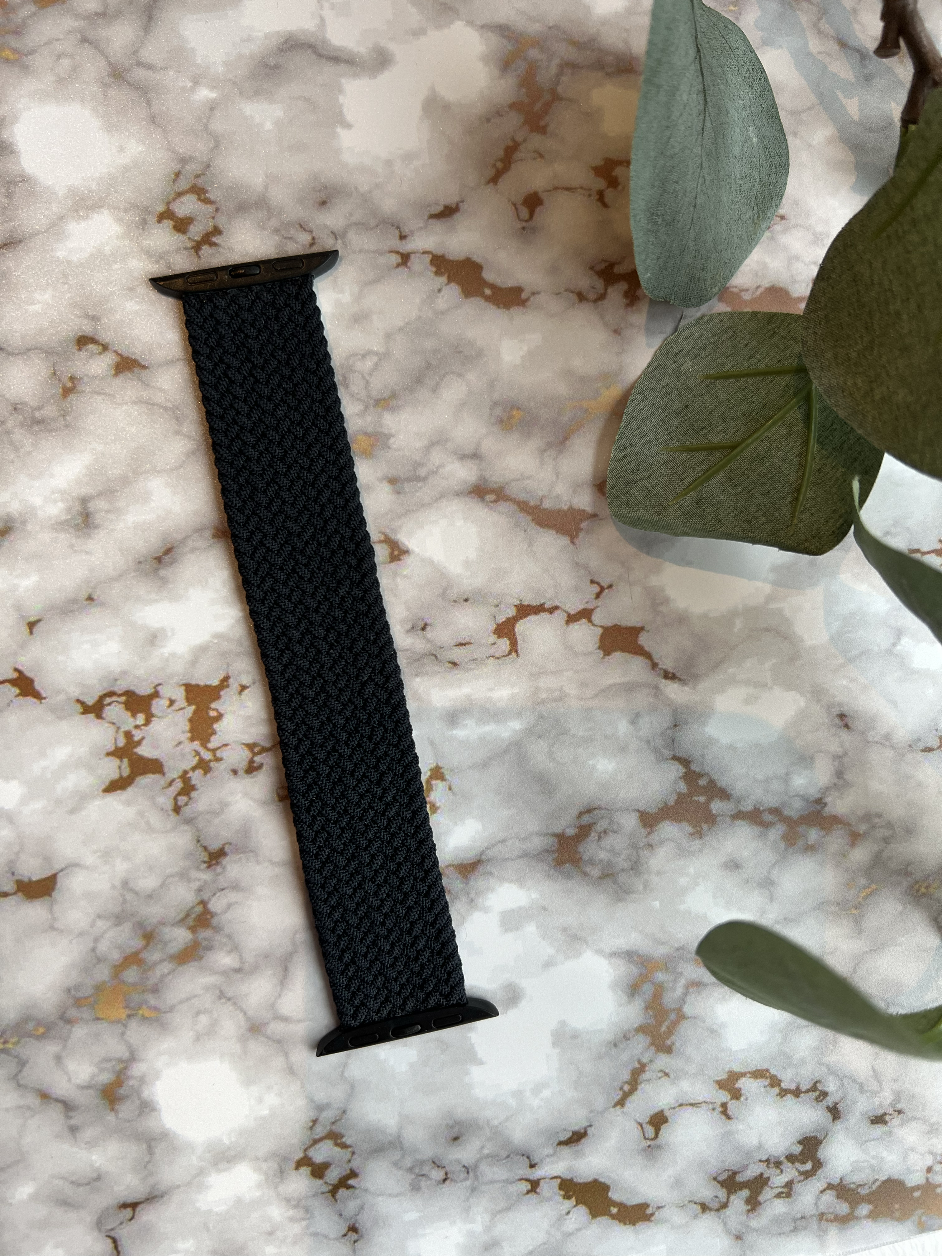 Cinturino Solo intrecciato in nylon per Apple Watch - carbone