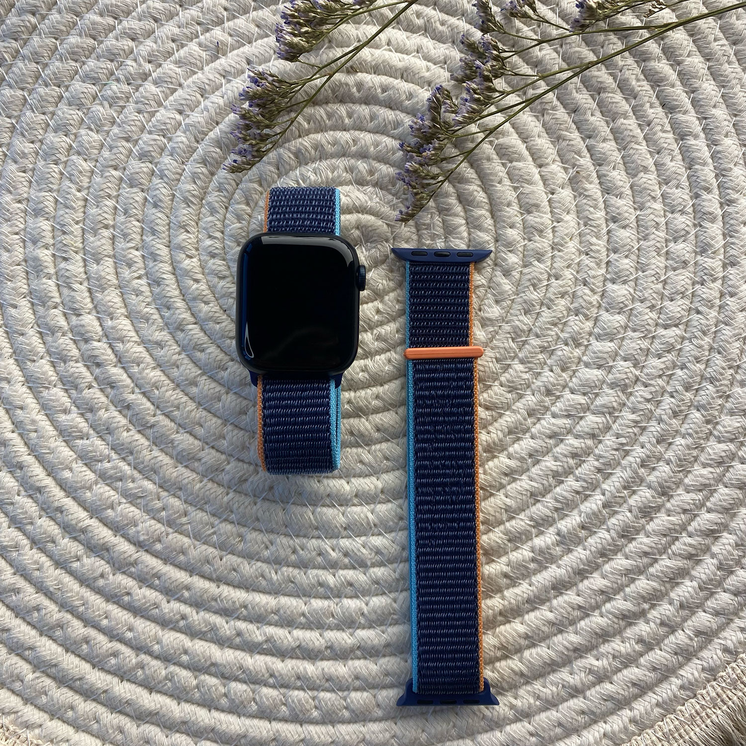 Cinturino nylon sport loop per Apple Watch - mare profondo