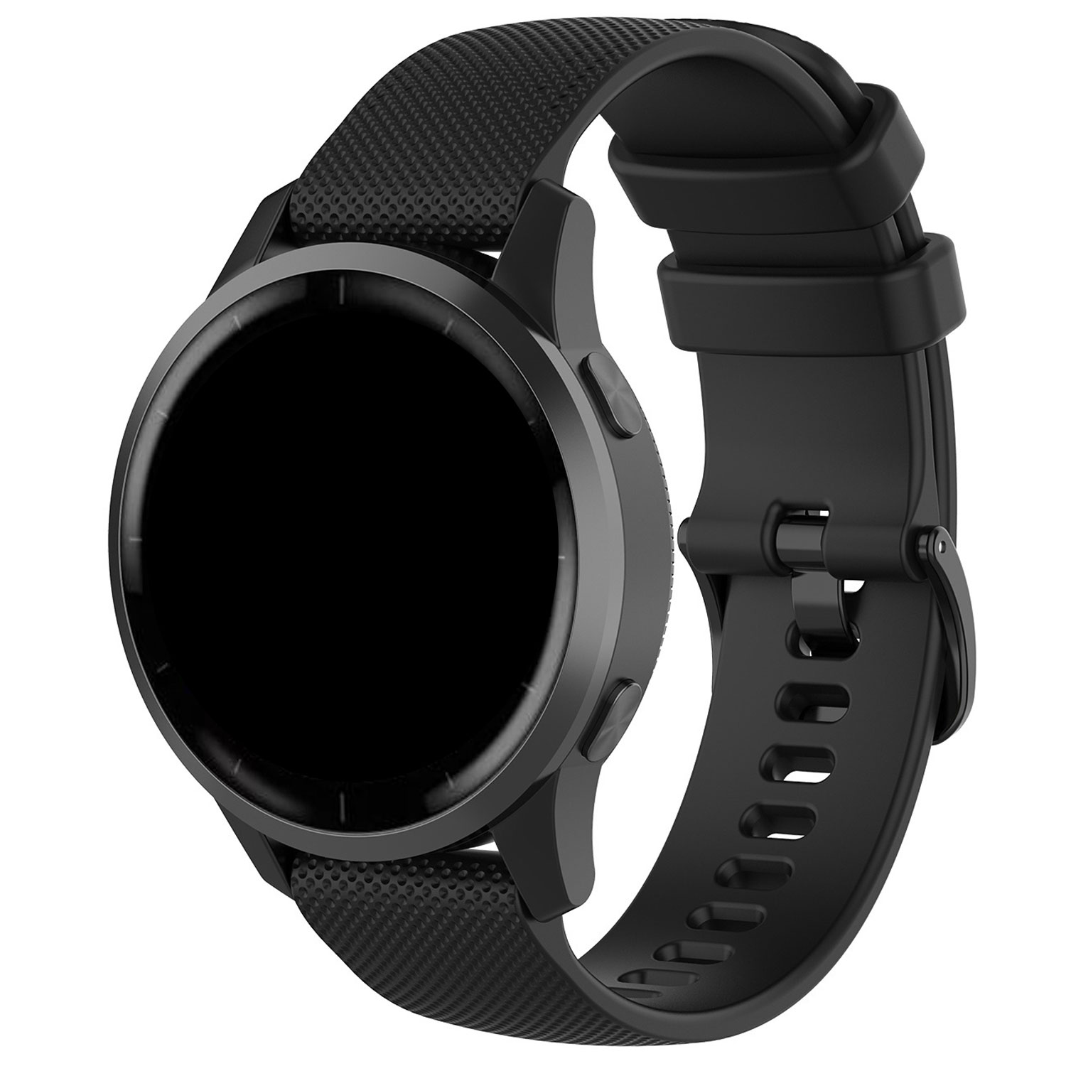 Cinturino in silicone con fibbia per Samsung Galaxy Watch 5 Pro - nero