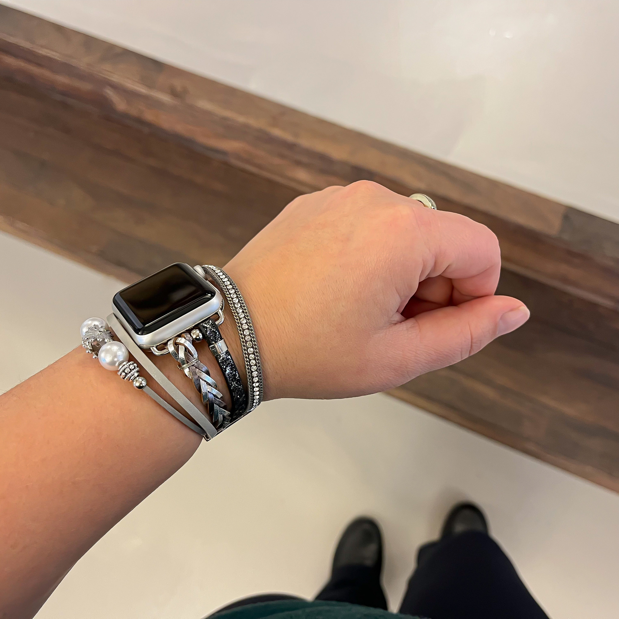 Cinturino gioielli Apple Watch – Liz argento