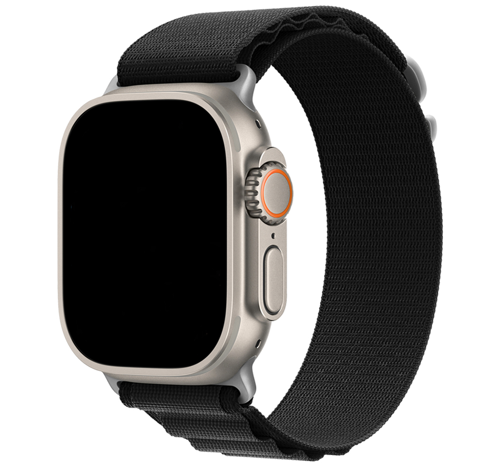 Cinturino Alpine in nylon per Apple Watch - nero