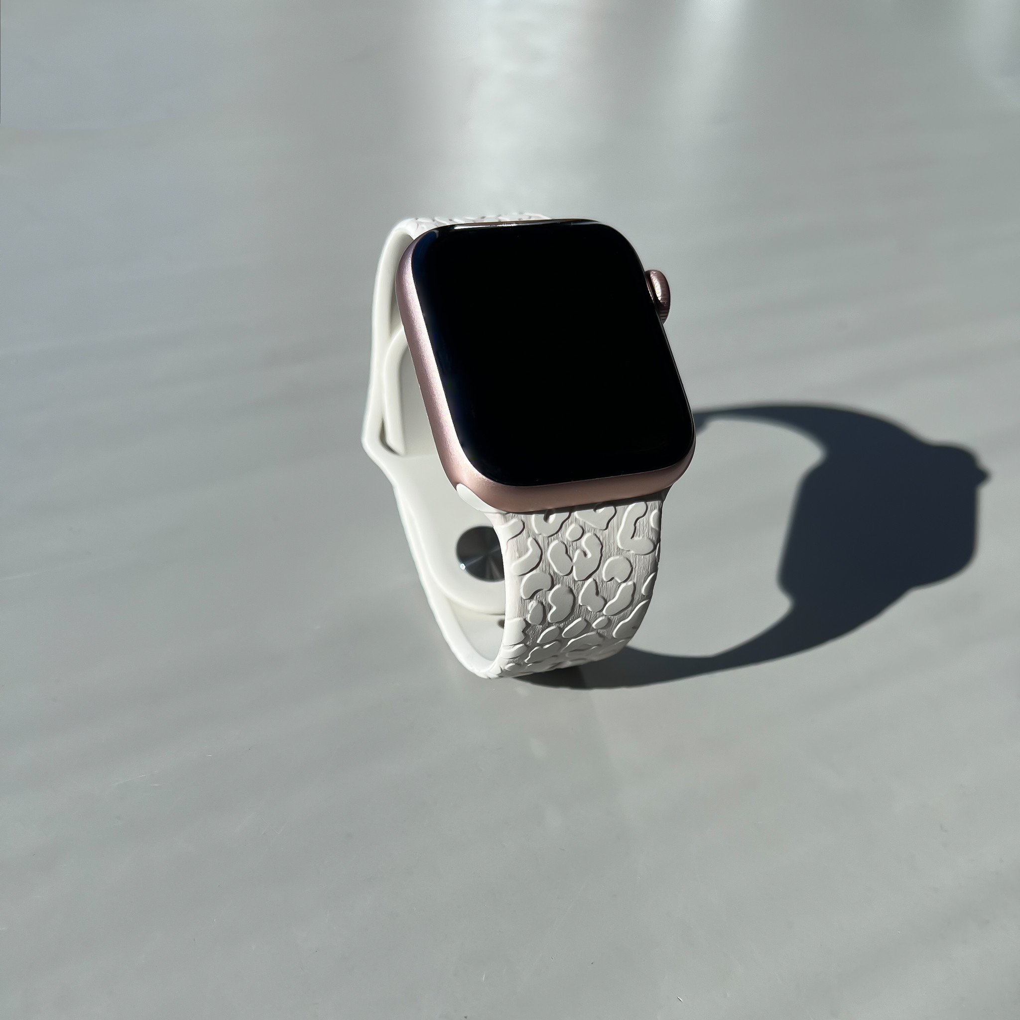 Cinturino sport con stampa per Apple Watch - grigio leopardo
