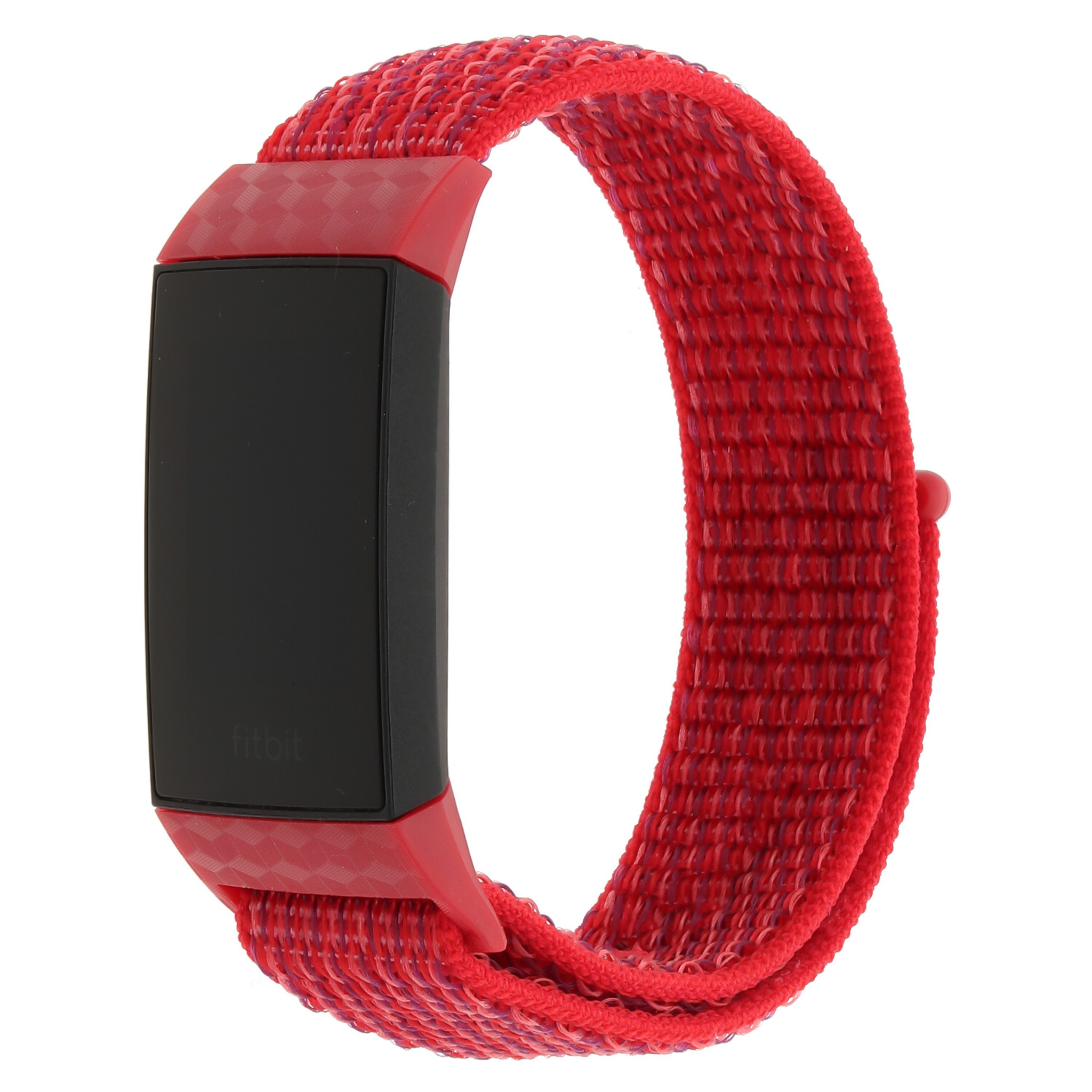 Cinturino in nylon per Fitbit Charge 3 & 4 - rossa