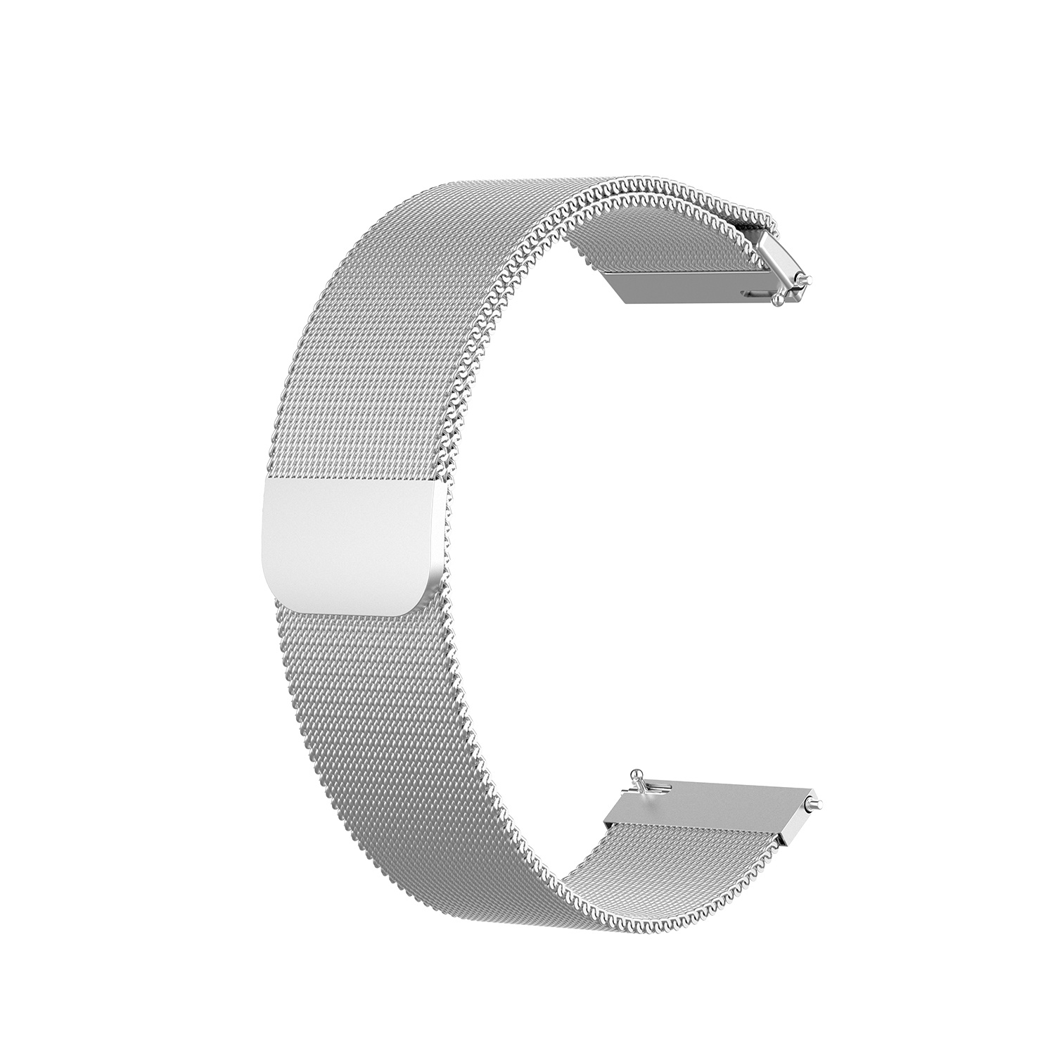 Cinturino loop in maglia milanese per Garmin Vivoactive / Vivomove - argento