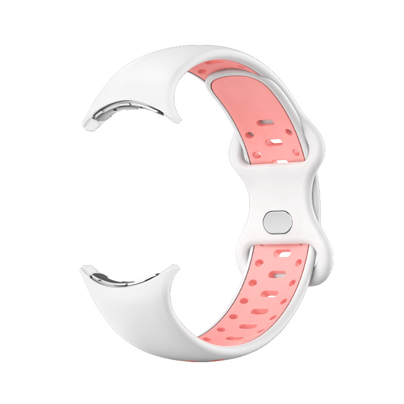 Cinturino doppio sport per Google Pixel Watch - bianco rosa