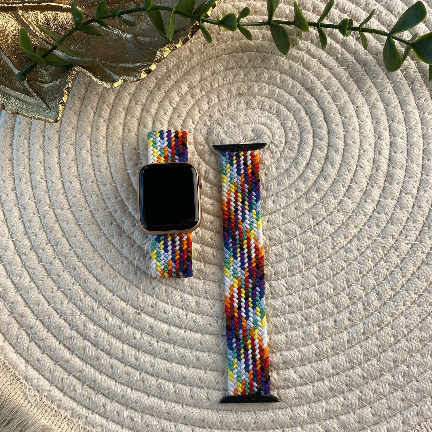 Cinturino Solo intrecciato in nylon per Apple Watch - colorato e luminoso