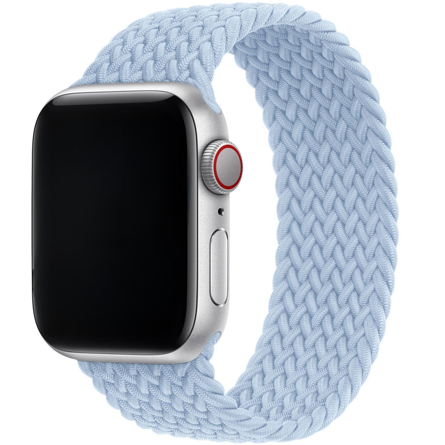 Cinturino Solo intrecciato in nylon per Apple Watch - blu chiaro