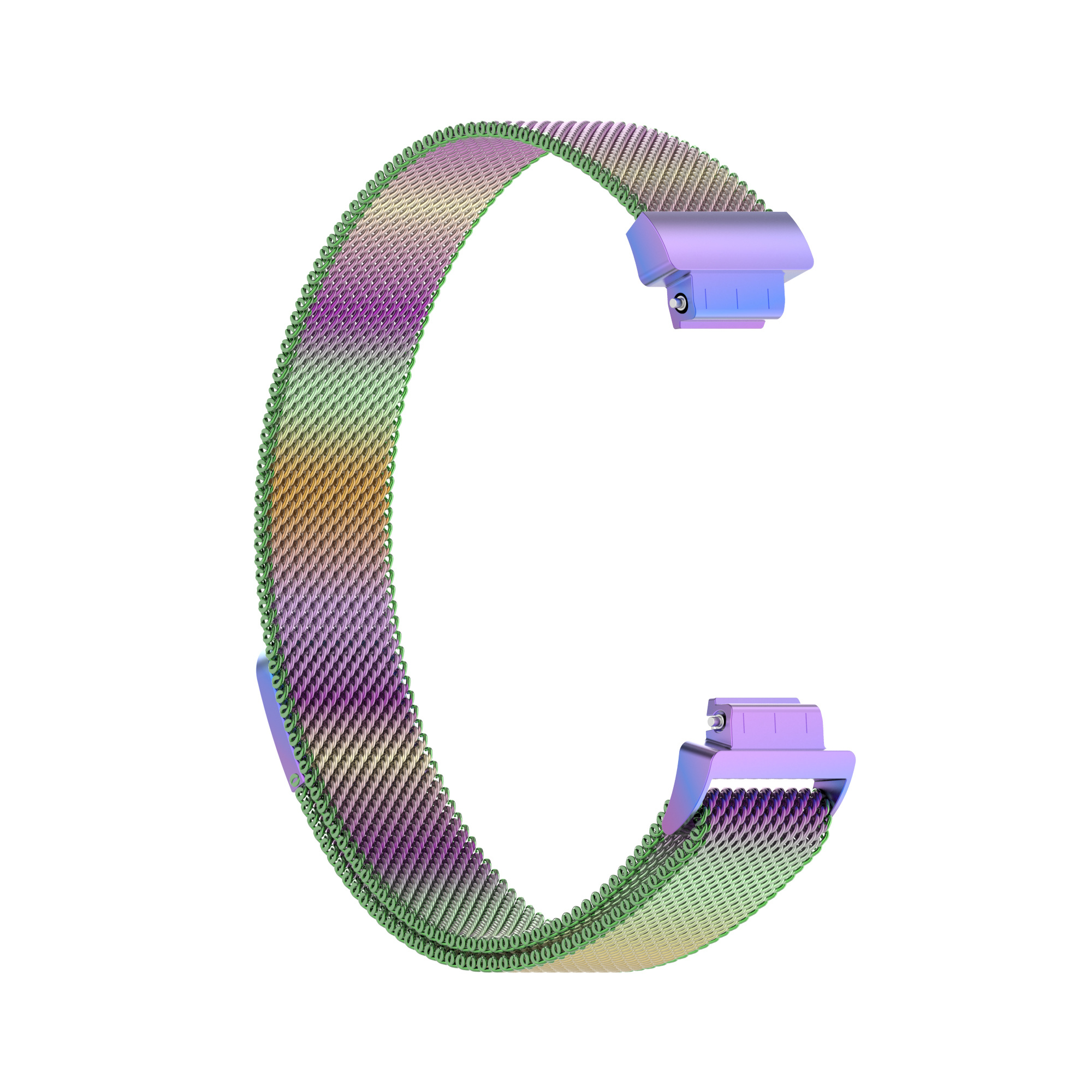Cinturino loop in maglia milanese per Fitbit Inspire 2 - colorata