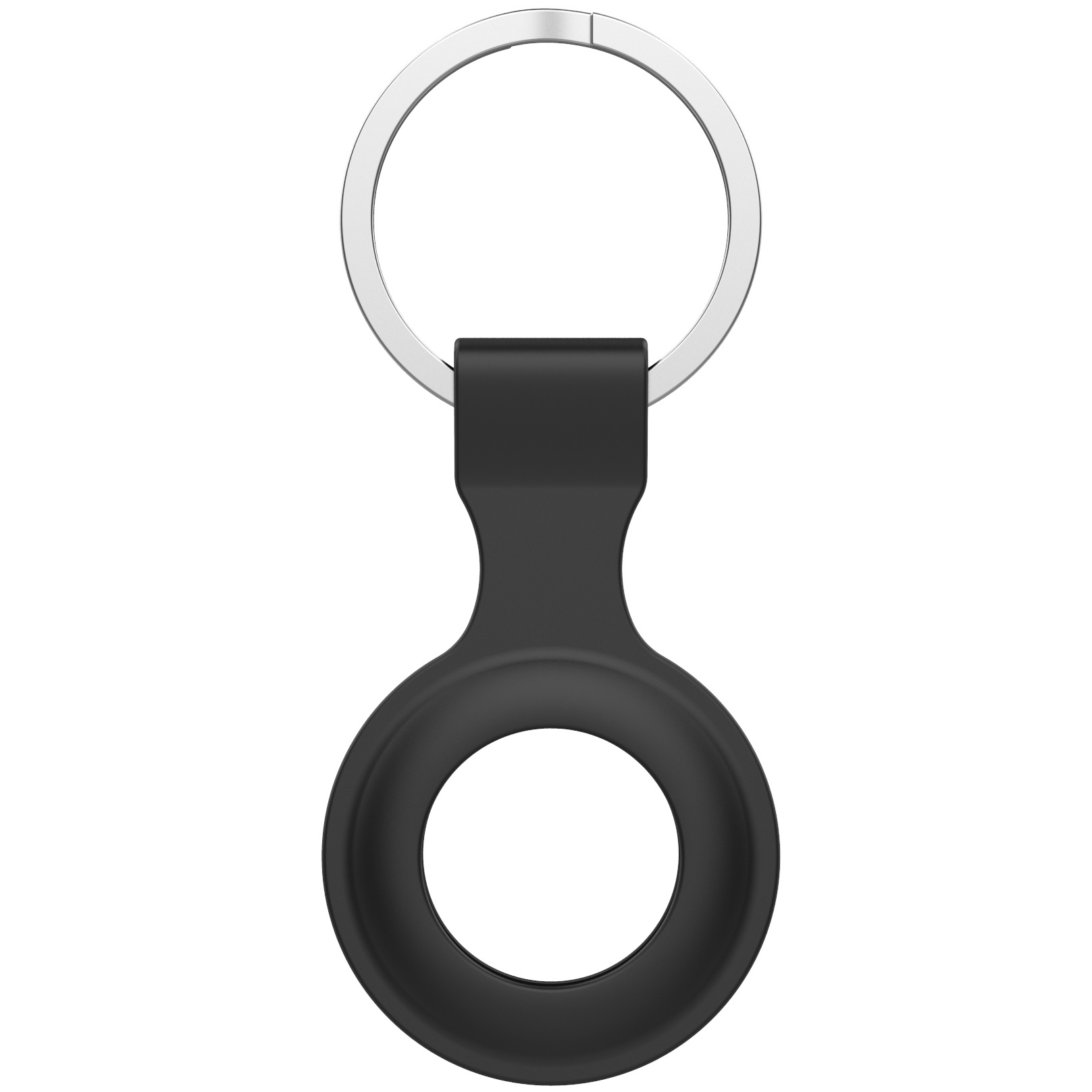 Anello portachiavi in silicone AirTag - nero