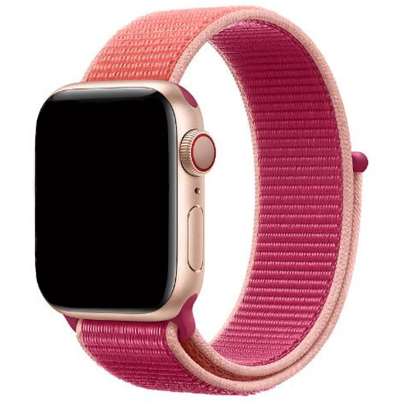 Cinturino nylon sport loop per Apple Watch - melograno