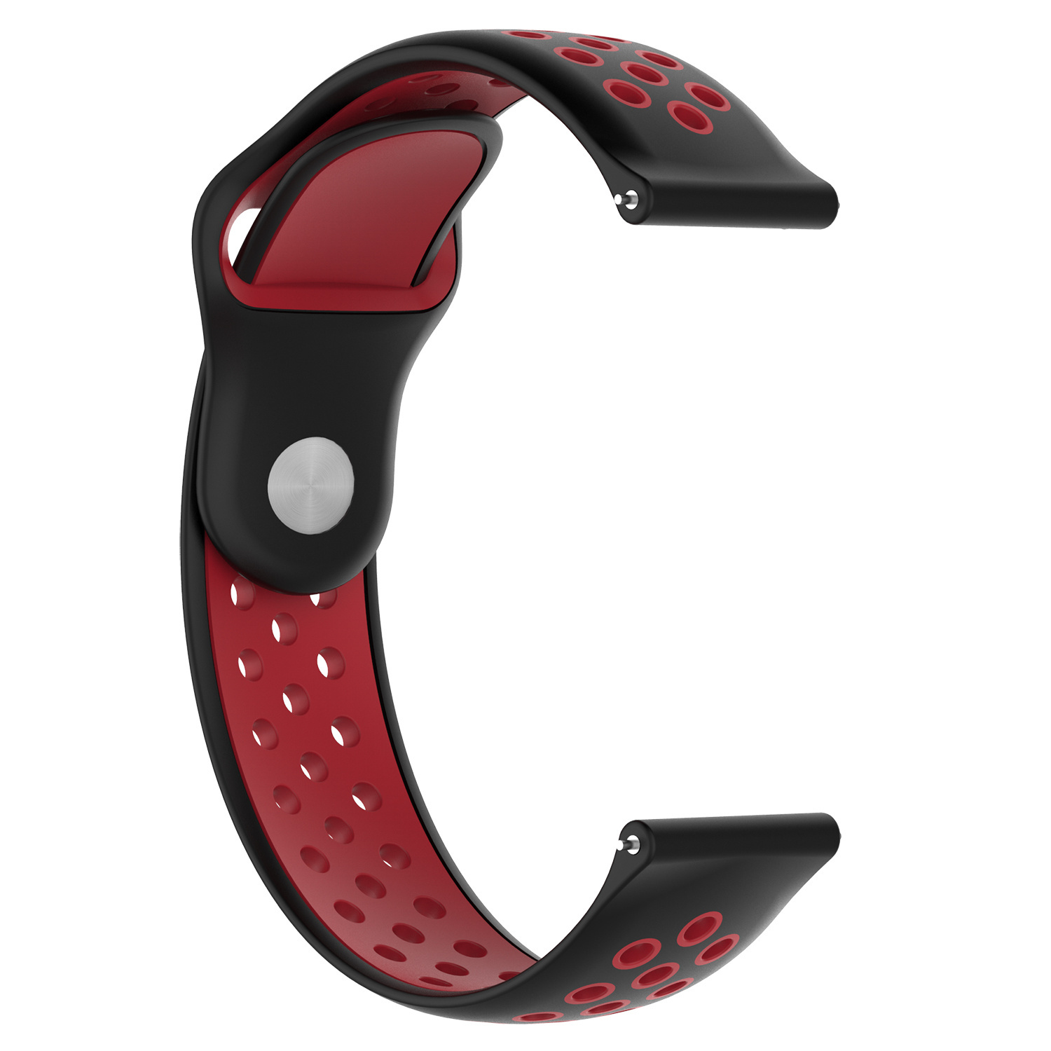 Cinturino doppio sport per Huawei Watch GT - nero rosso