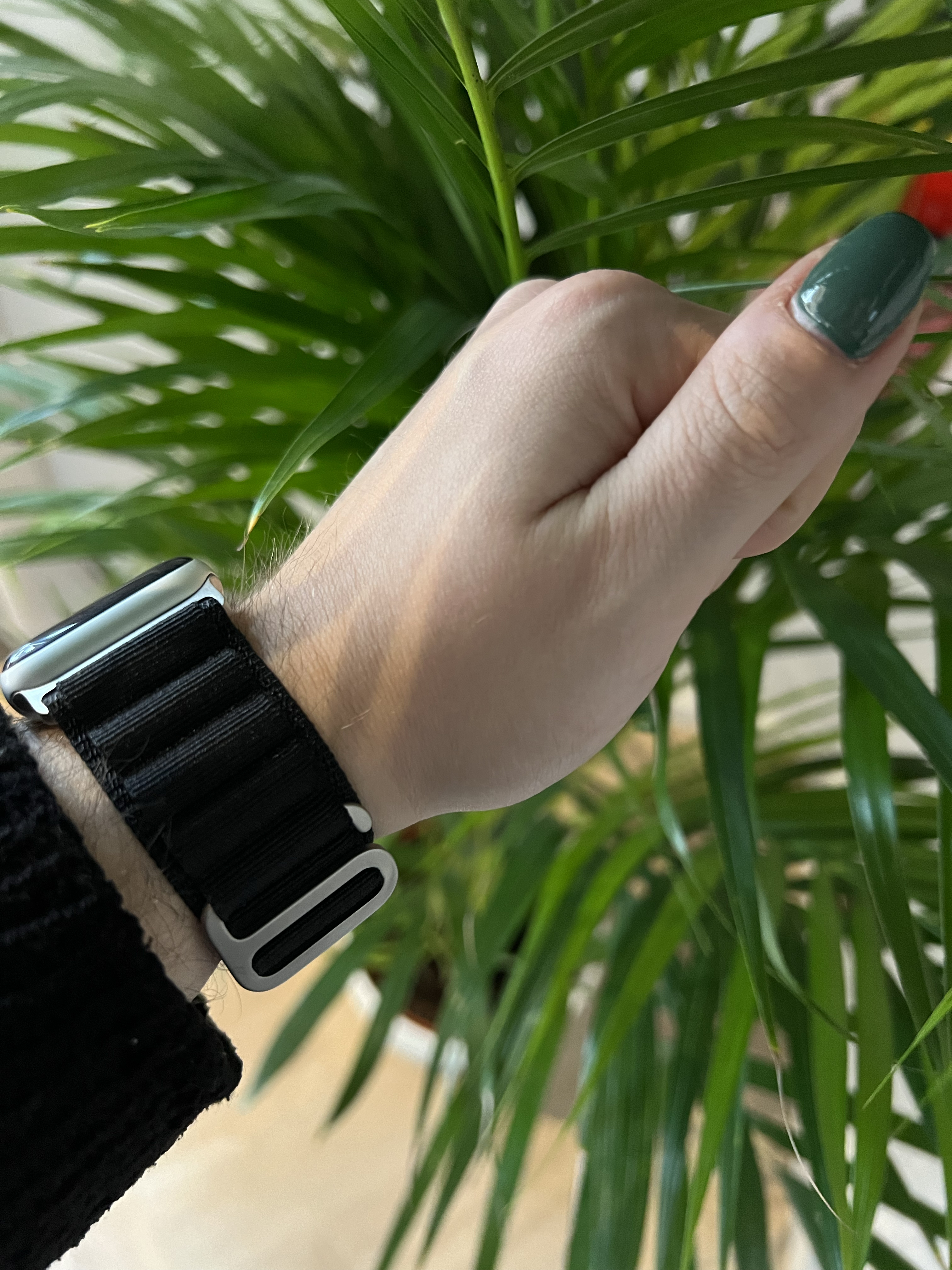 Cinturino Alpine in nylon per Apple Watch - nero