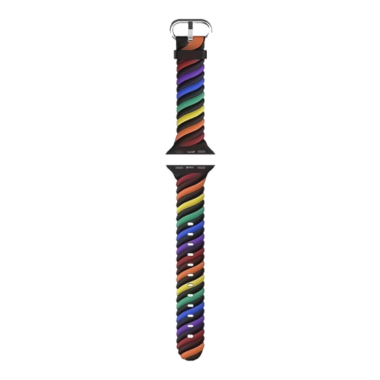 Cinturino sport swirl per Apple Watch - nero colorata