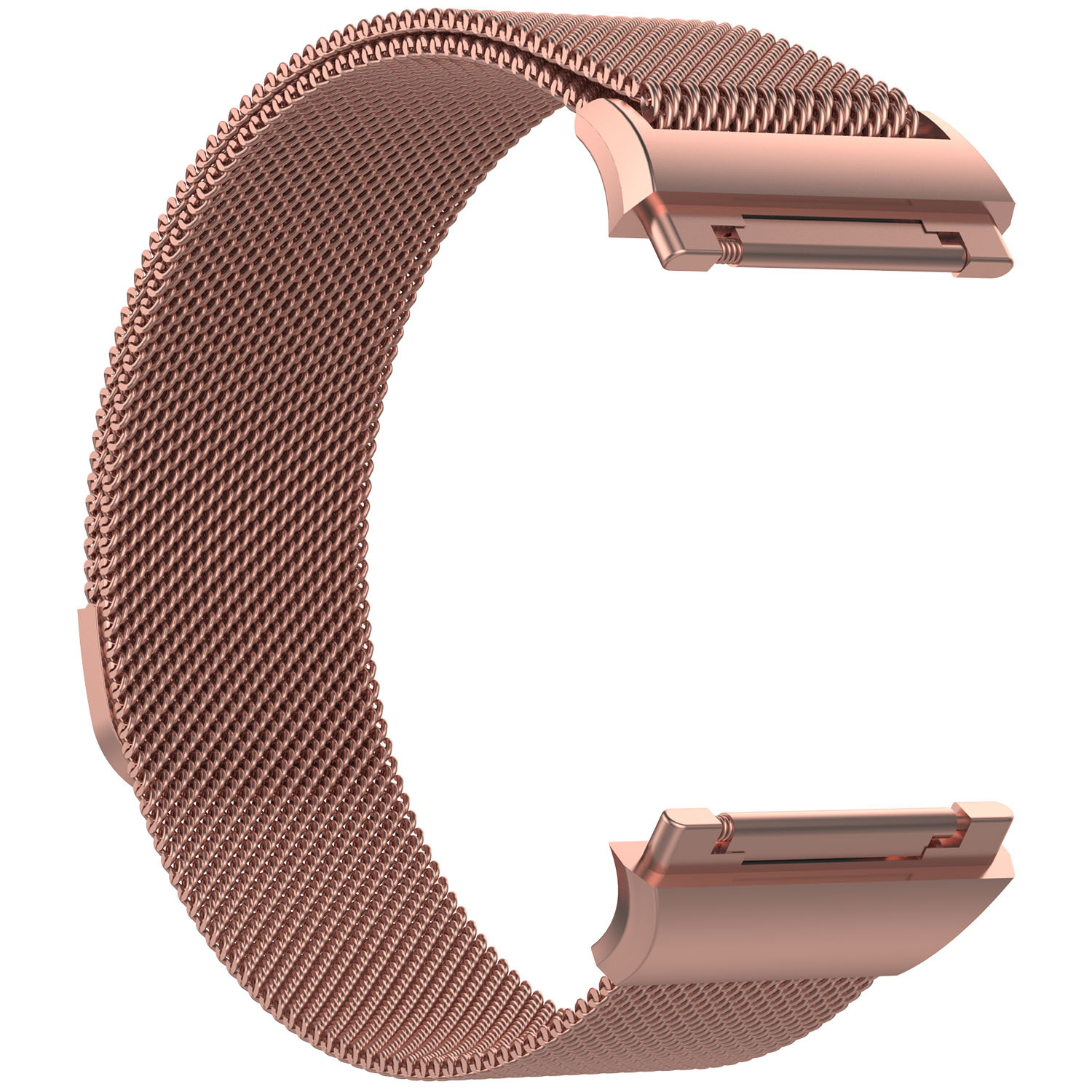 Cinturino loop in maglia milanese per Fitbit Ionic - rosa