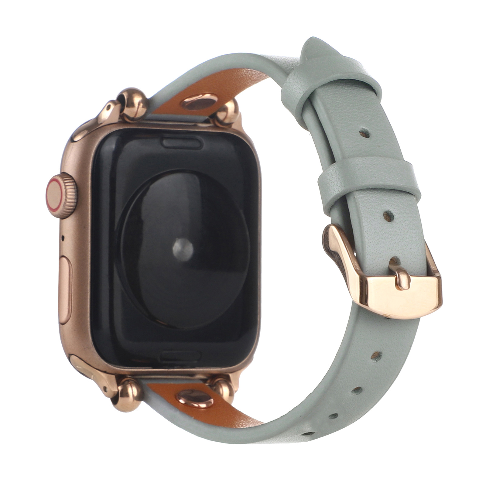 Cinturino smart in pelle per Apple Watch - blu