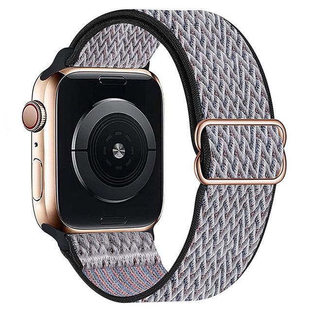 Cinturino solista in nylon per Apple Watch - blu battito cardiaco