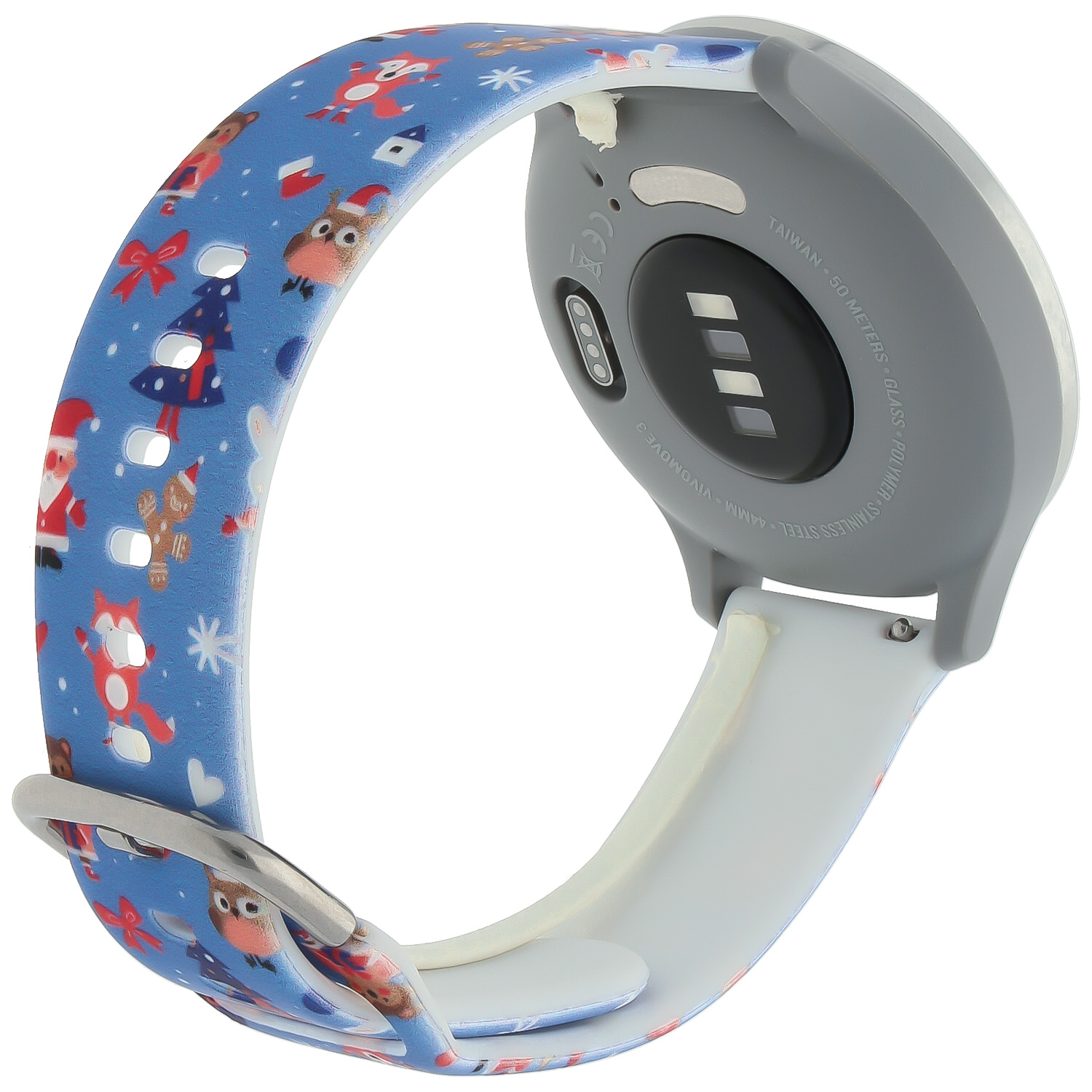 Cinturino sport con stampa per Samsung Galaxy Watch - Blu Natale