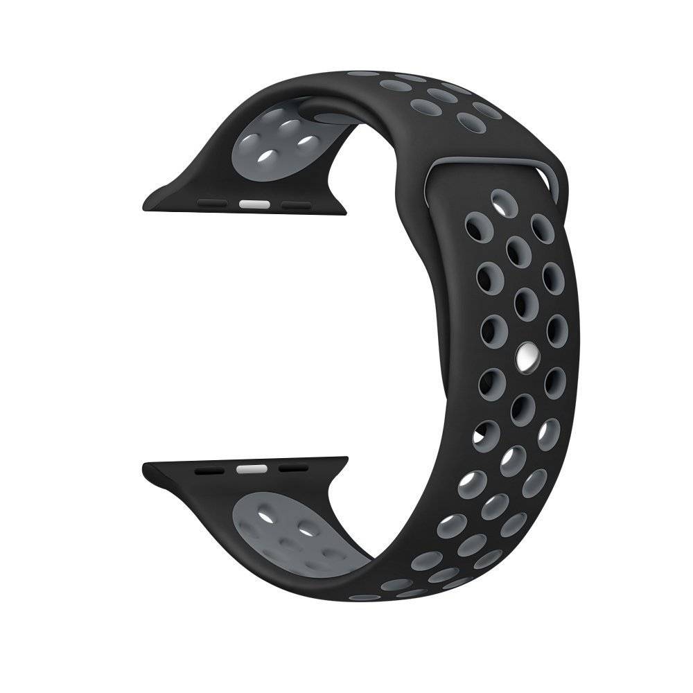 Cinturino doppio sport per Apple Watch - nero grigio
