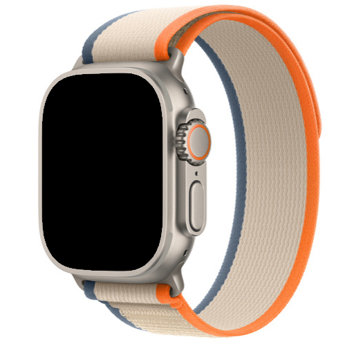 Cinturino trail in nylon per Apple Watch - beige arancione