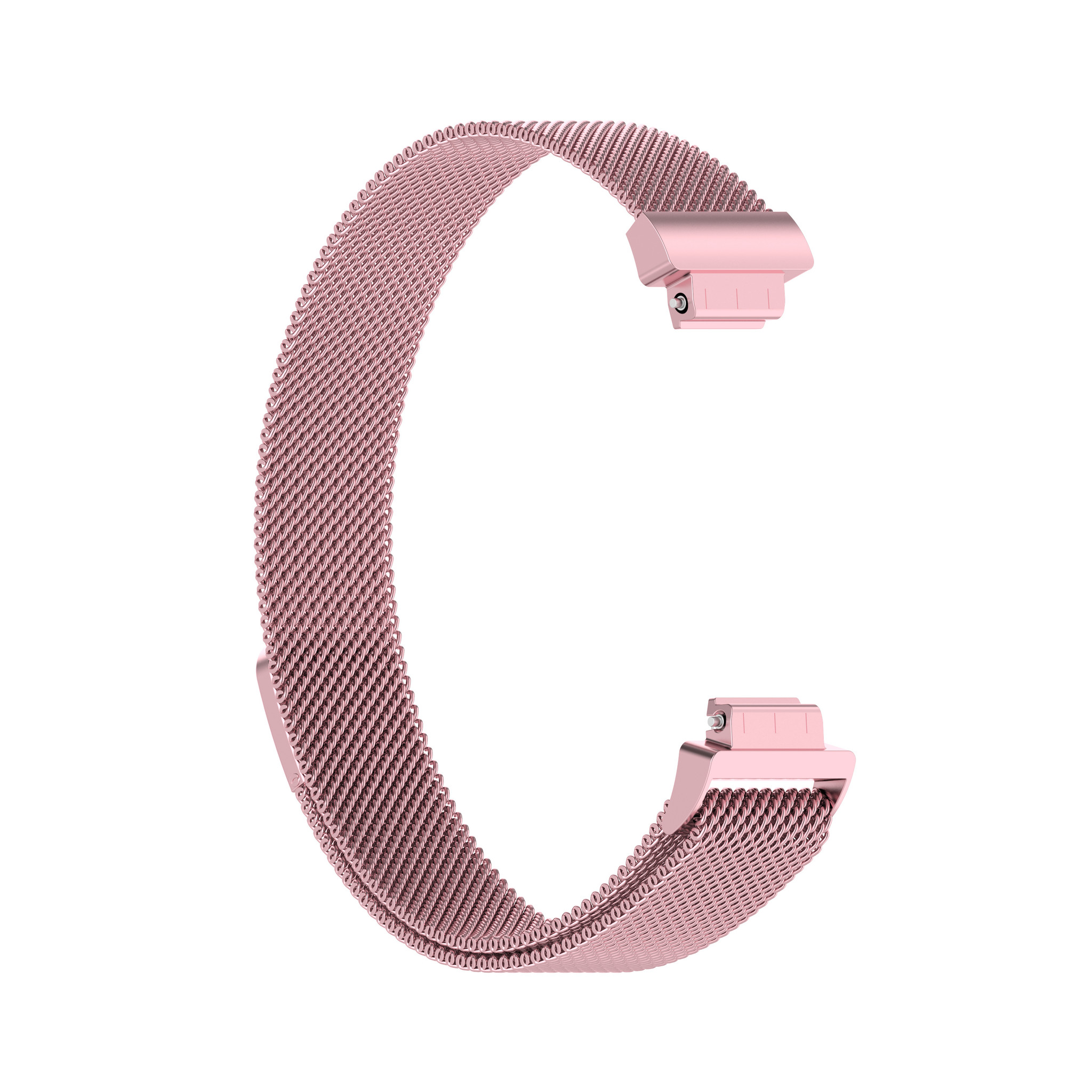 Cinturino loop in maglia milanese per Fitbit Inspire 2 - rosa