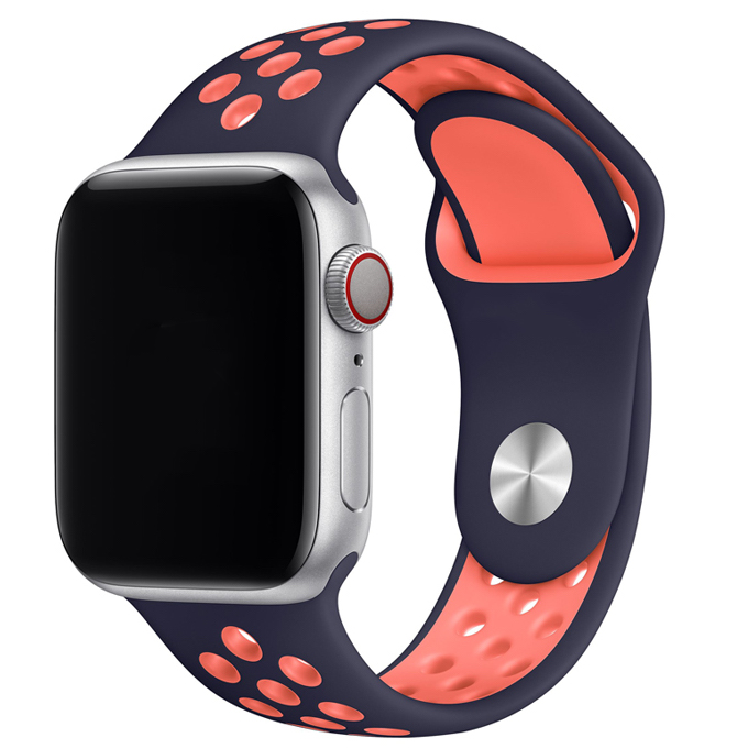 Cinturino doppio sport per Apple Watch - blu nero mango