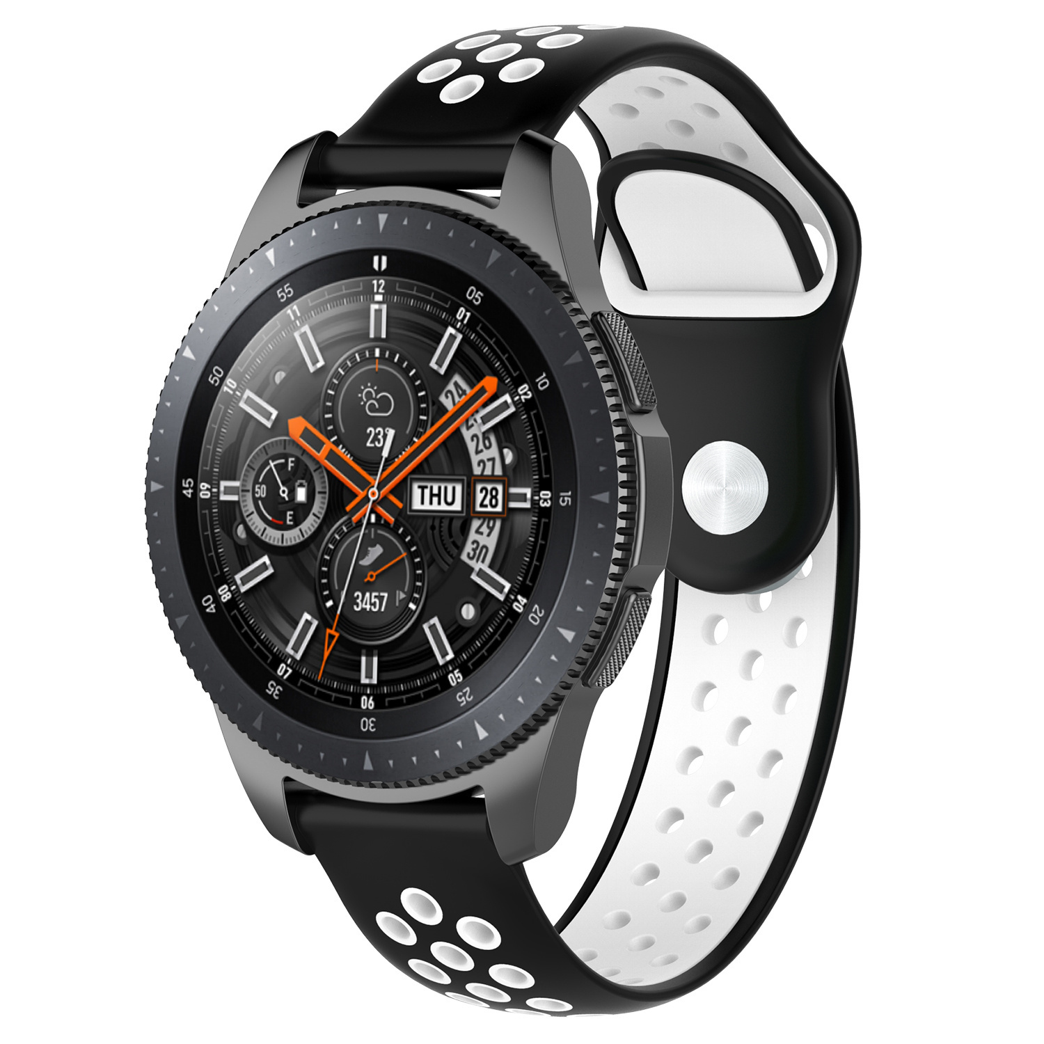 Cinturino doppio sport per Samsung Galaxy Watch - nero bianco