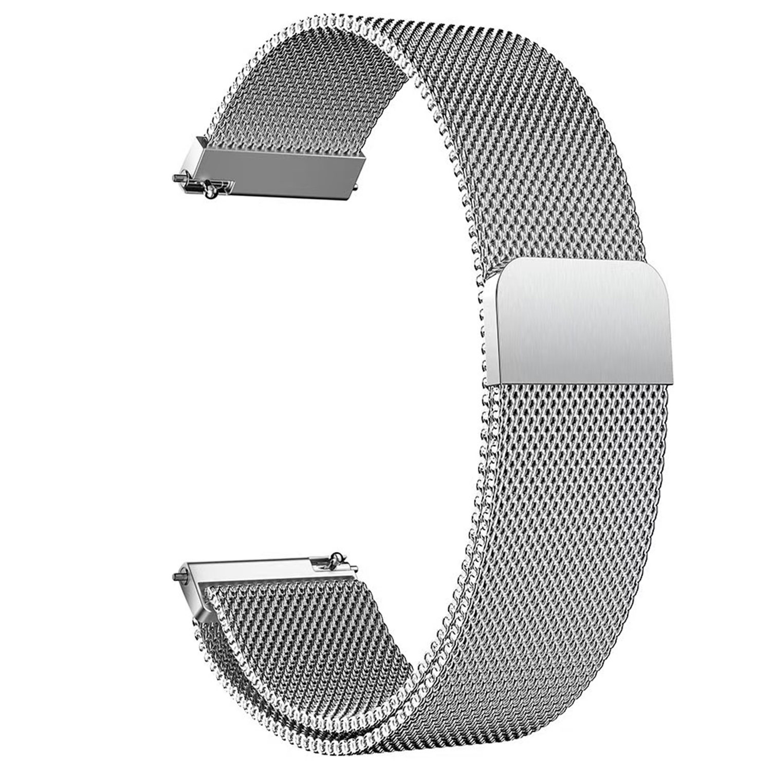 Cinturino loop in maglia magnetico milanese per Samsung Galaxy Watch Ultra - argento